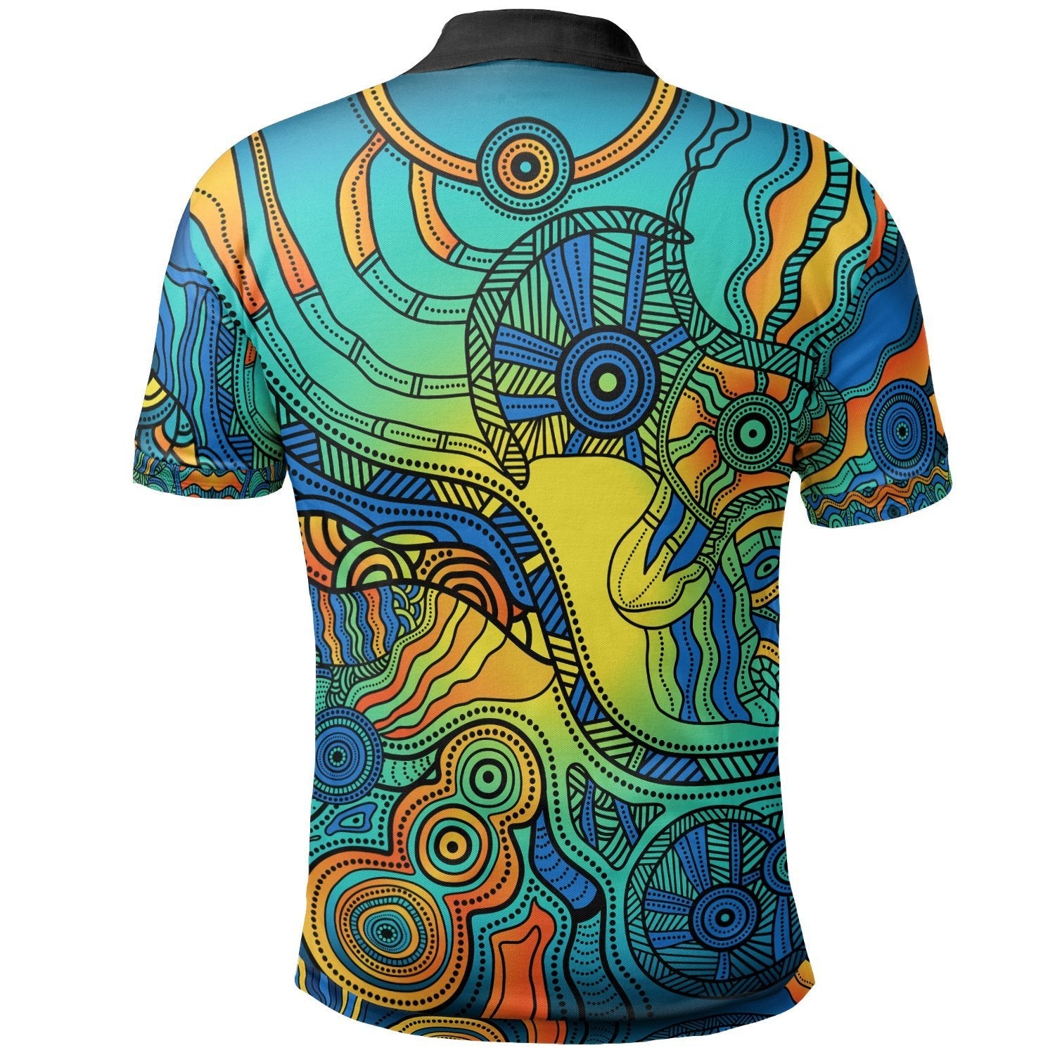 Aboriginal Polo - Indigenous Dot Painting Art Polo Shirt