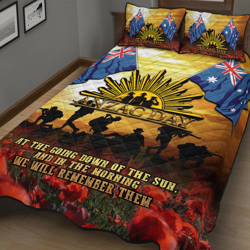 Anzac Quilt Bed Set - Australian and New Zealand Army Corps