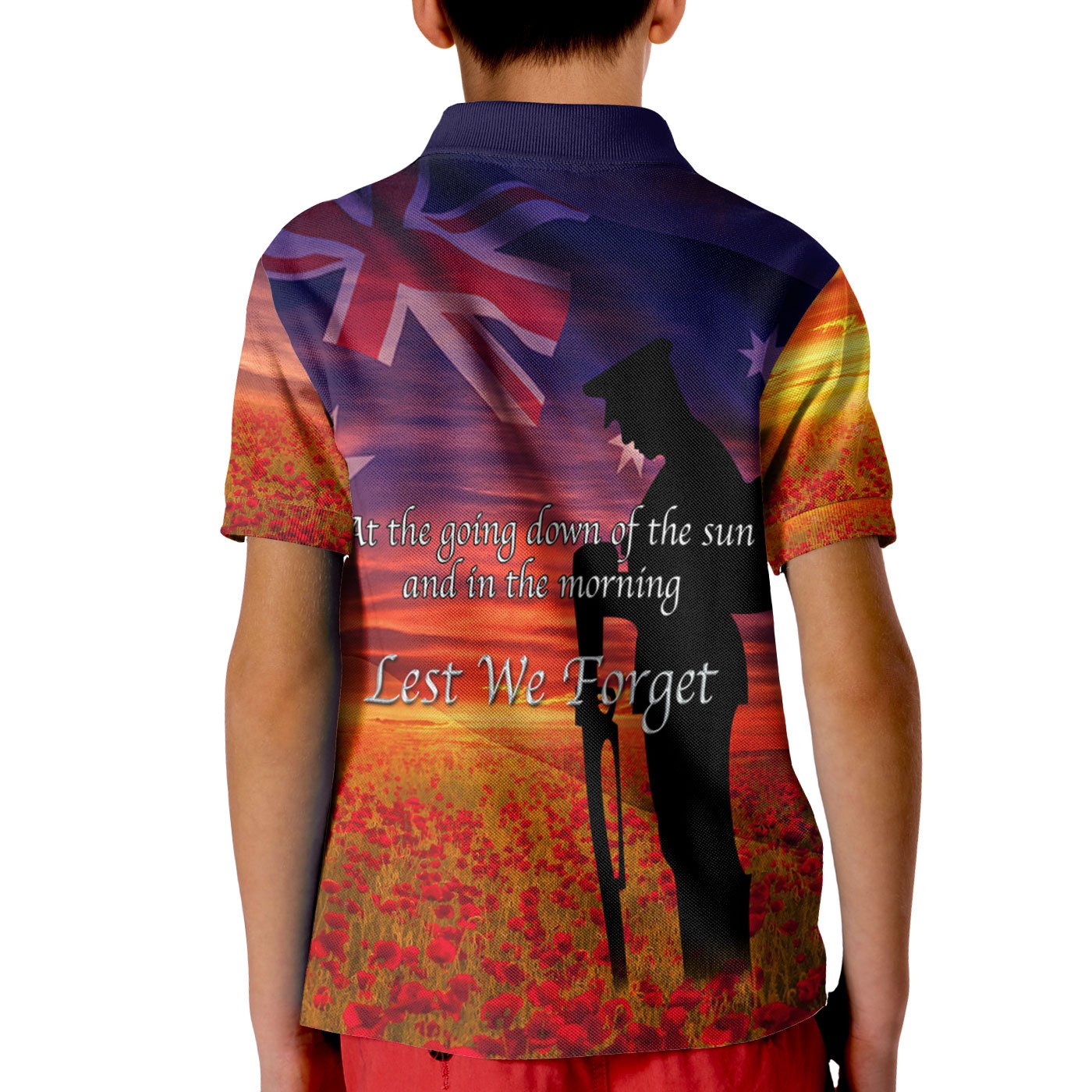 Anzac Polo - Anzac Day 2022  Lest We Forget Kid Polo Shirt