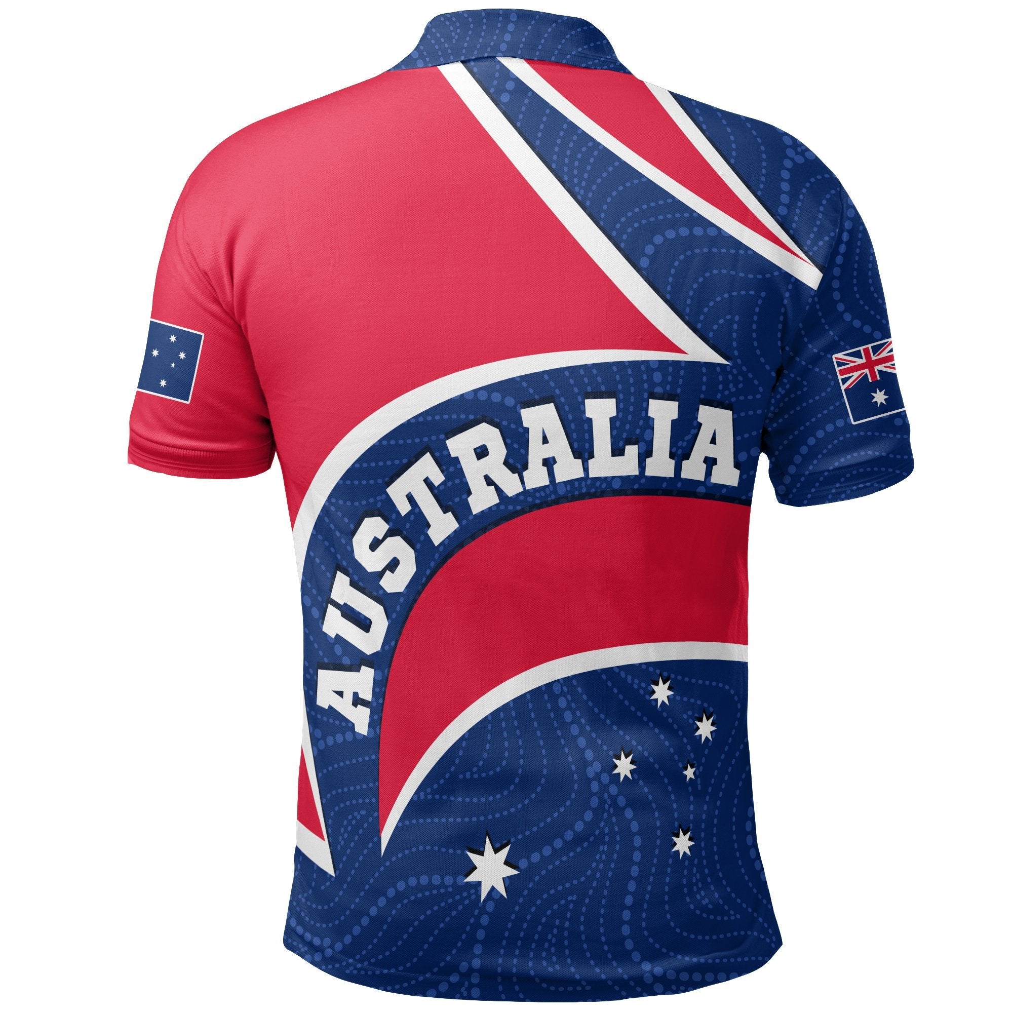 Aboriginal Polo - Australia Flag and Coat of Arms Polo Shirt