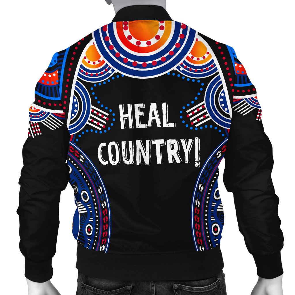Naidoc Week 2021 Custom Men Bomber Jacket, Heal Country