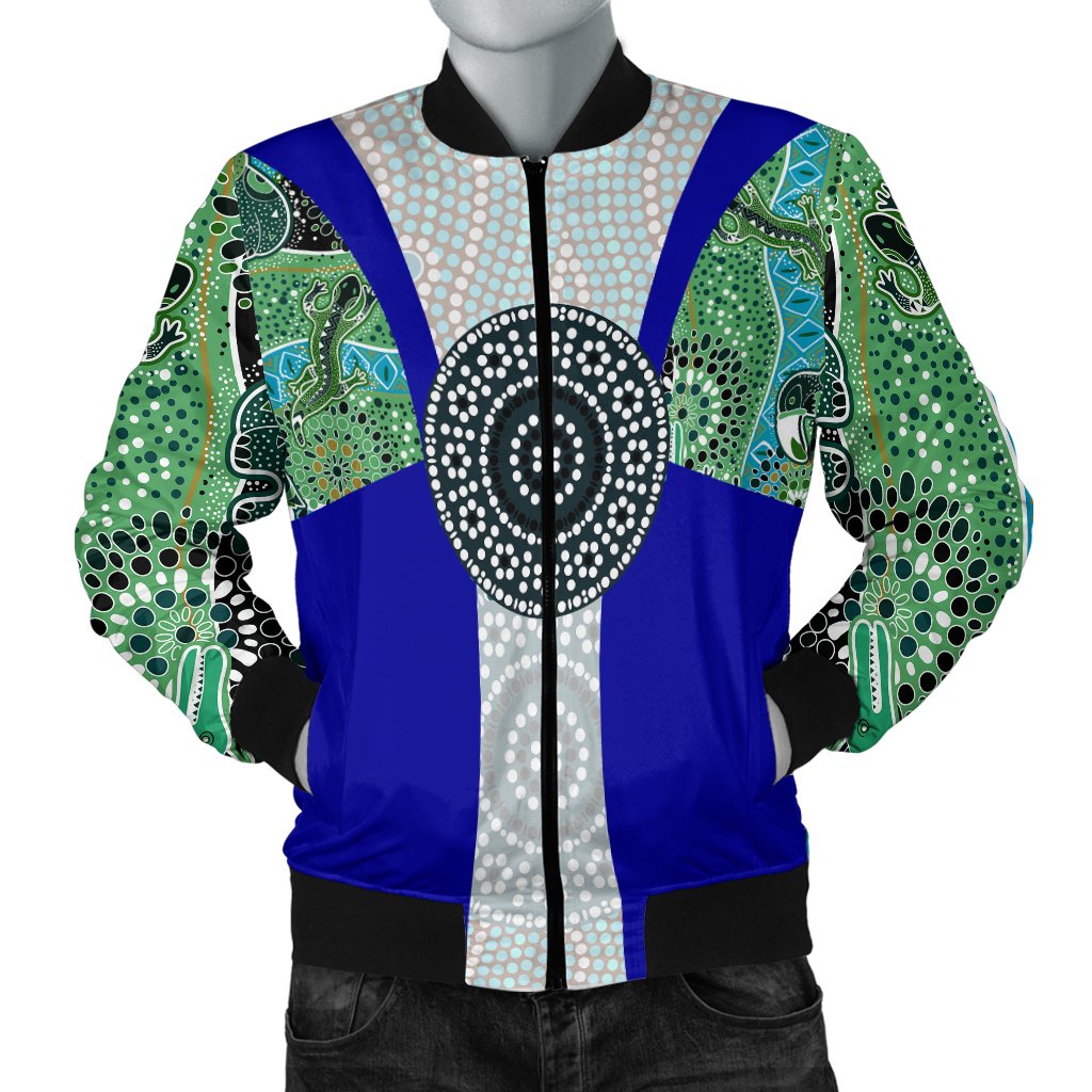 Men Bomber Jacket - Flag of Torres Strait Islander