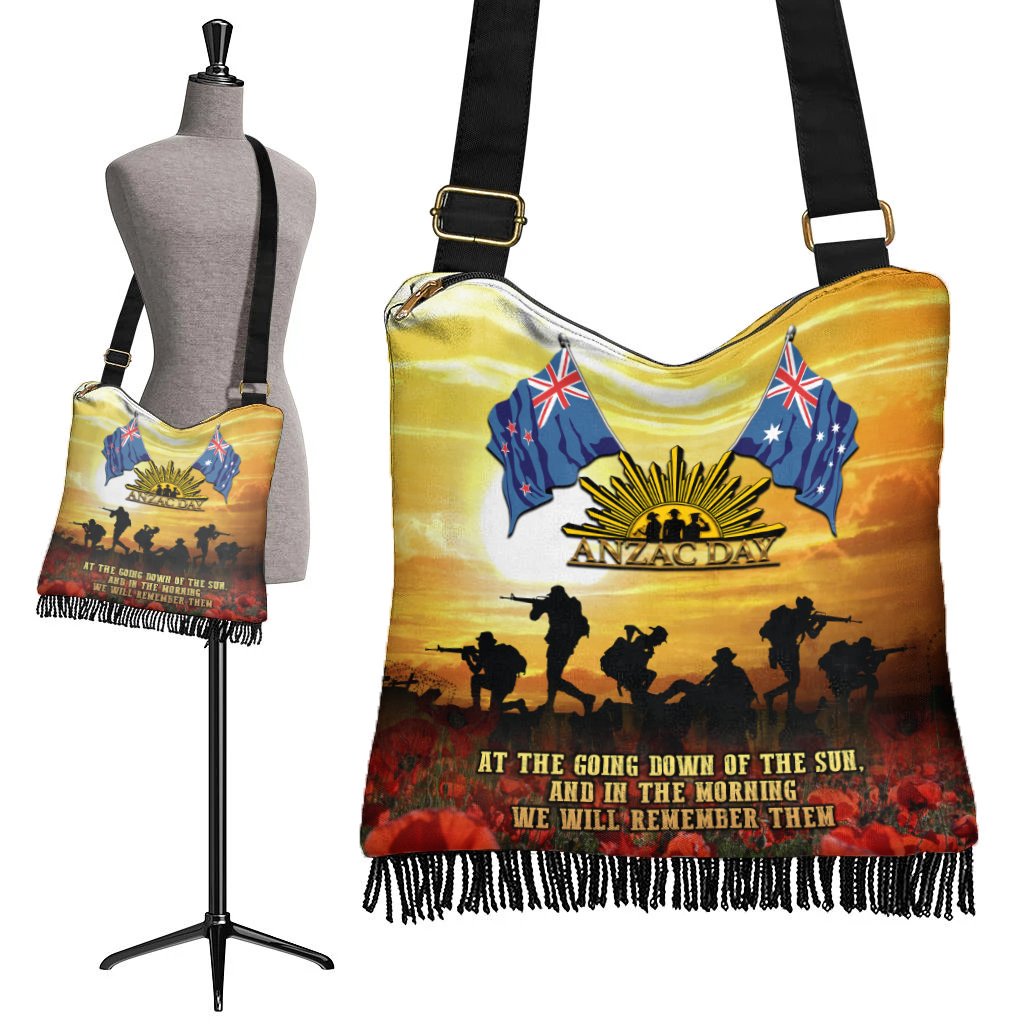 Anzac Boho Handbag - Australian and New Zealand Army Corps