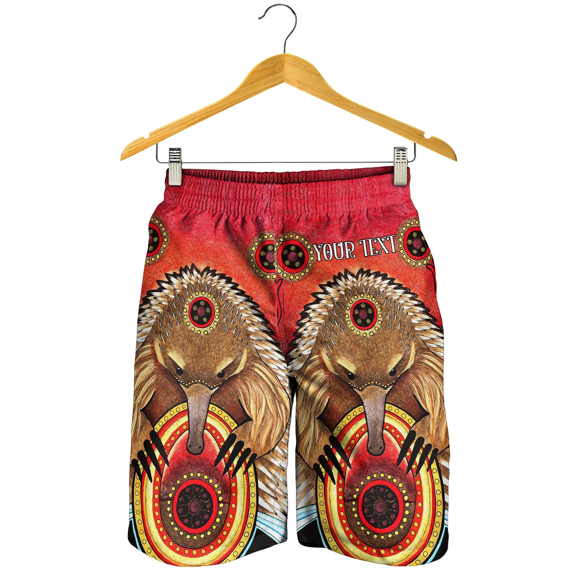 (Custom) Aboriginal Men's Shorts - Australian Echidna