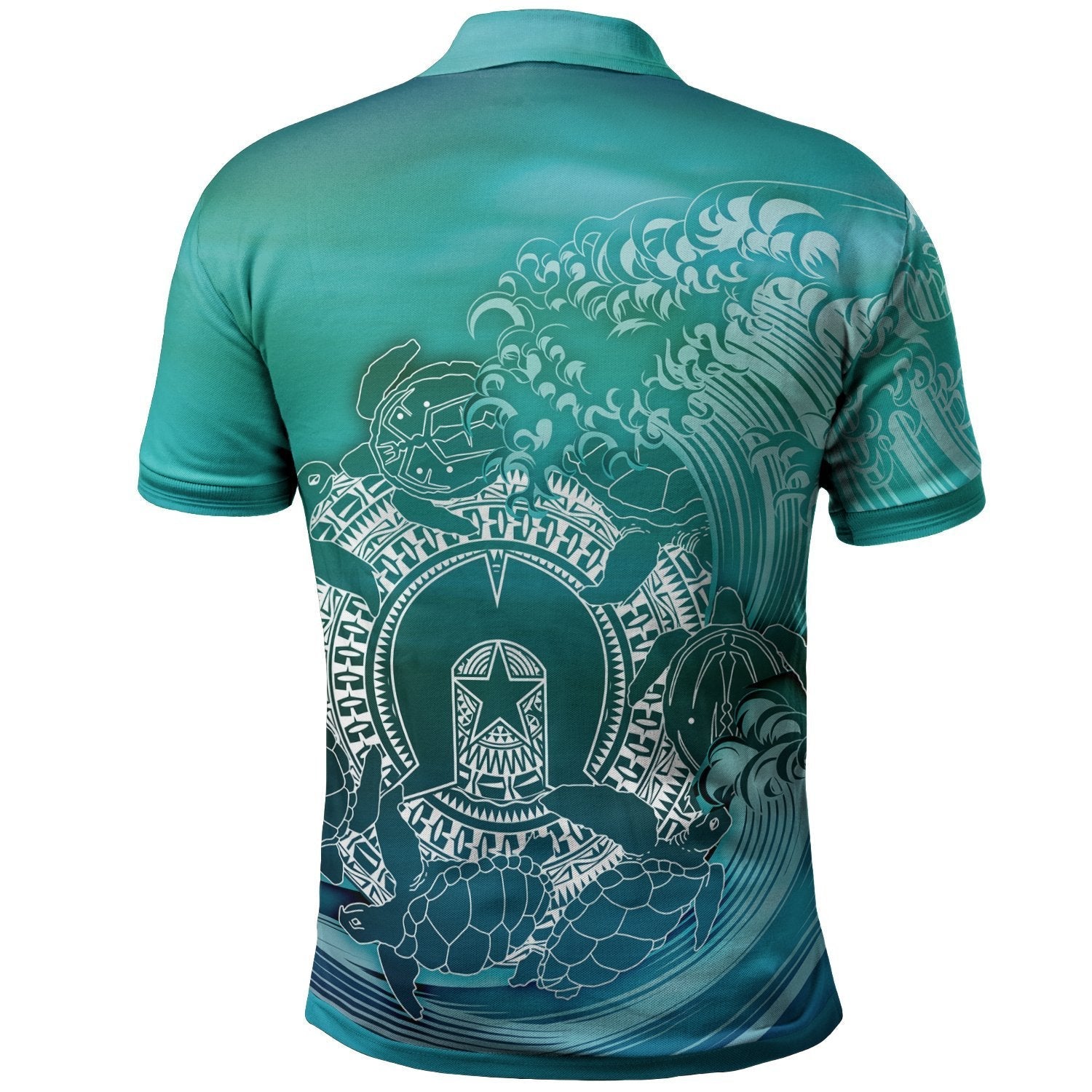 Aboriginal Polo - Torres Strait Islands in Wave Polo Shirt