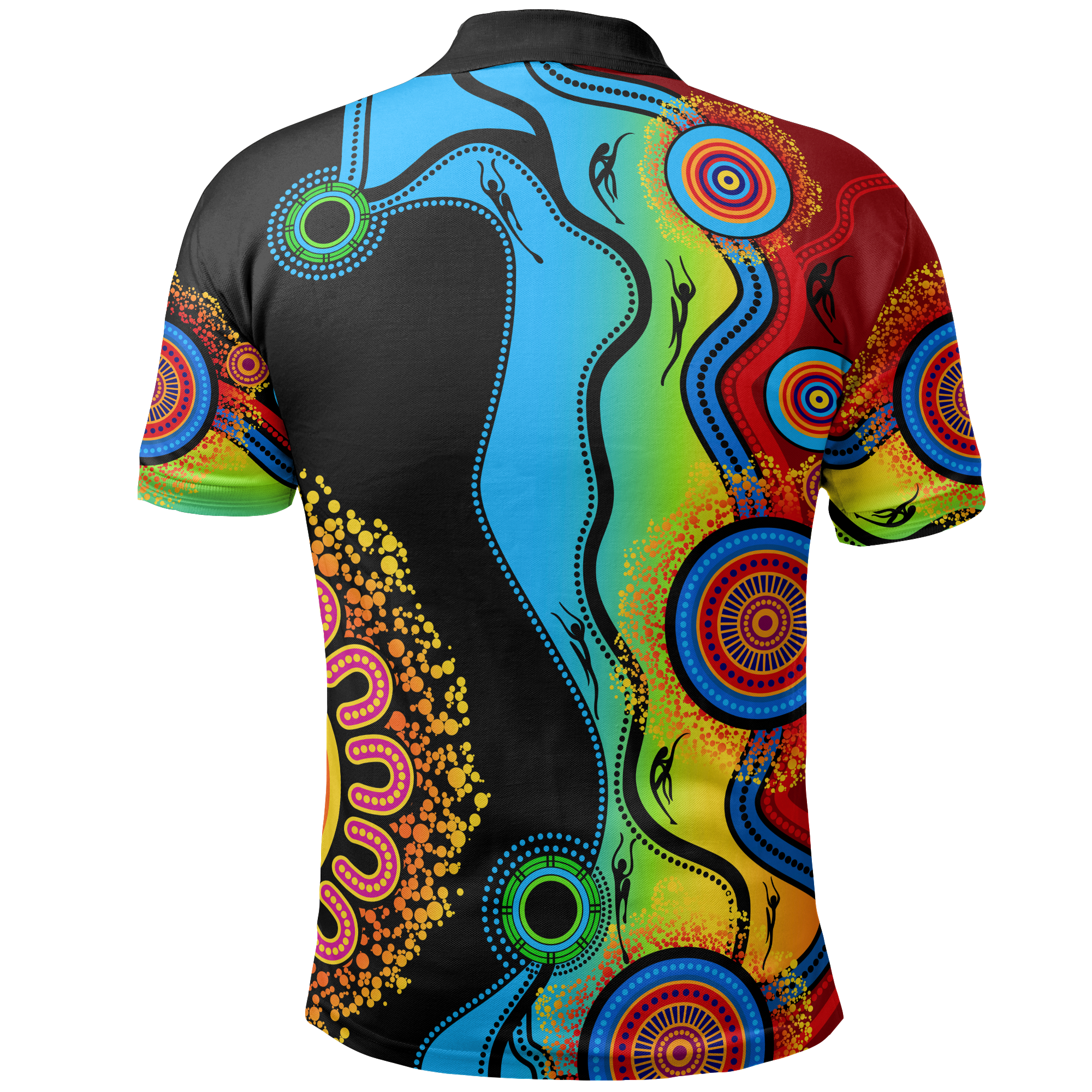 Aboriginal Polo - Blue Dream Polo Shirt