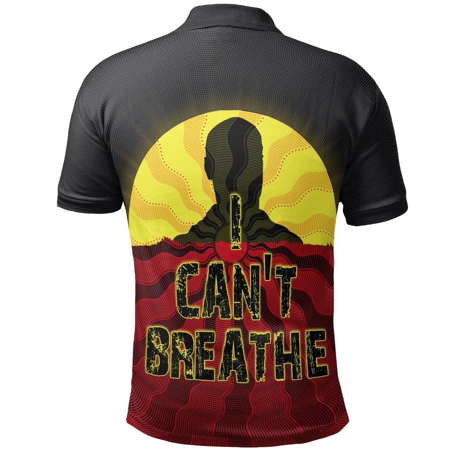 Aboriginal Polo - Aboriginal Black Lives Matter Sun Dot Painting Polo Shirt