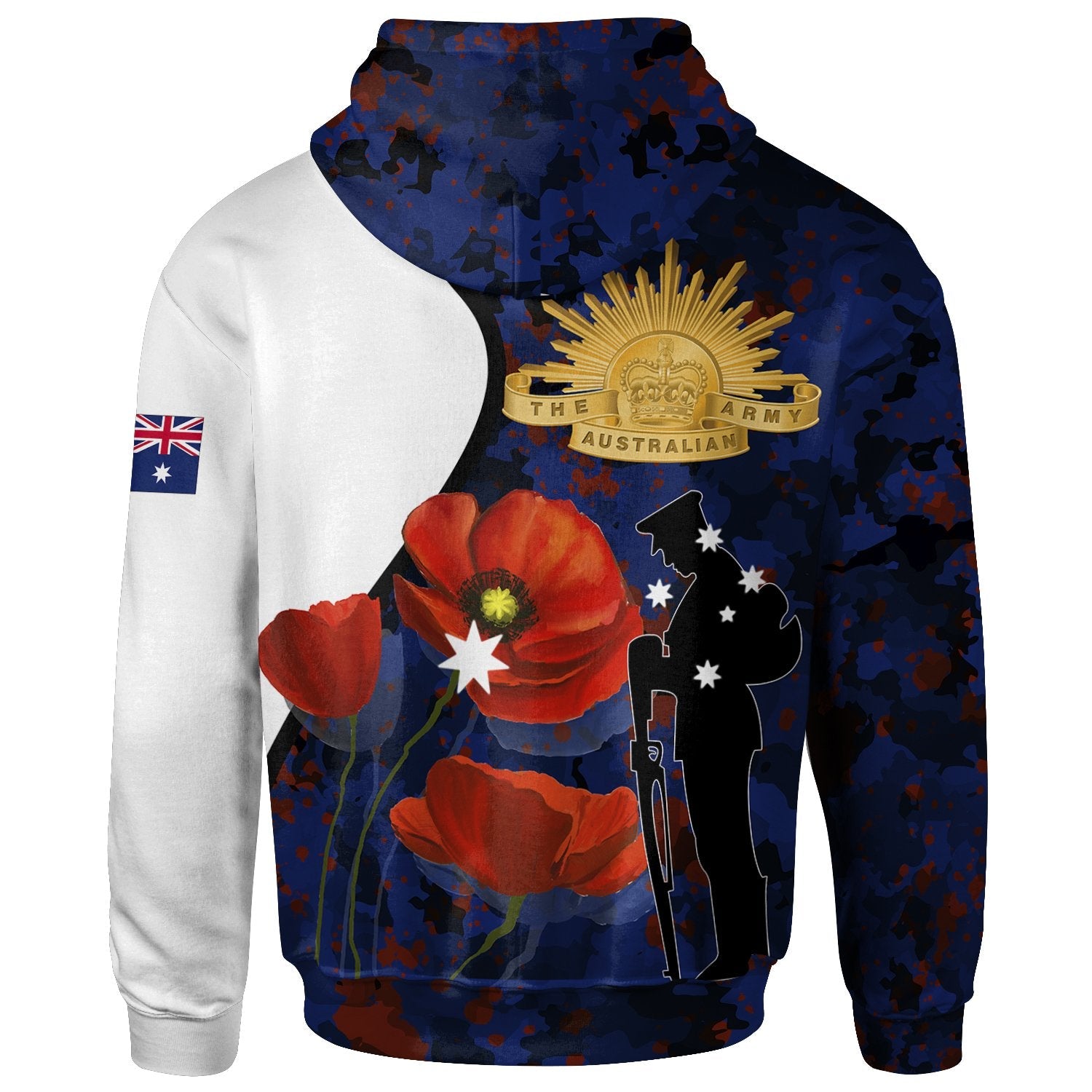 Anzac Day Zip Hoodie - Lest we forget