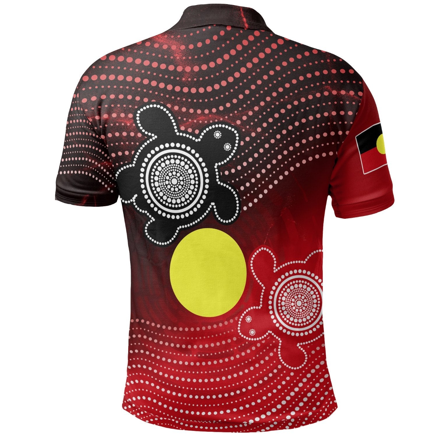 Aboriginal Polo - Indigenous Circle Dot Painting Style Polo Shirt