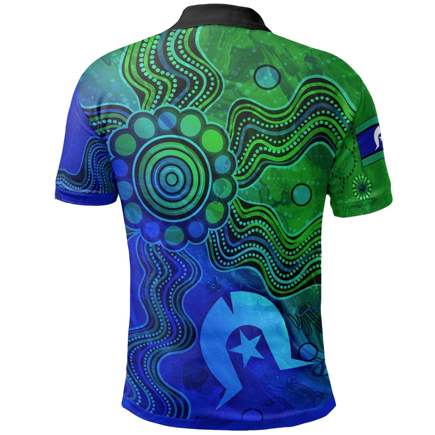 Aboriginal Polo - (Custom Text) Aboriginal Torres Strait Islands Flag Polo Shirt