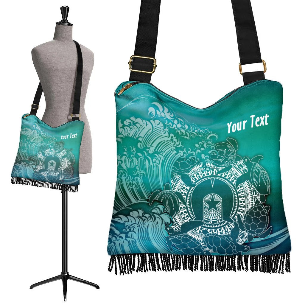 (Custom) Aboriginal Boho Handbag, Torres Strait Islands in Wave