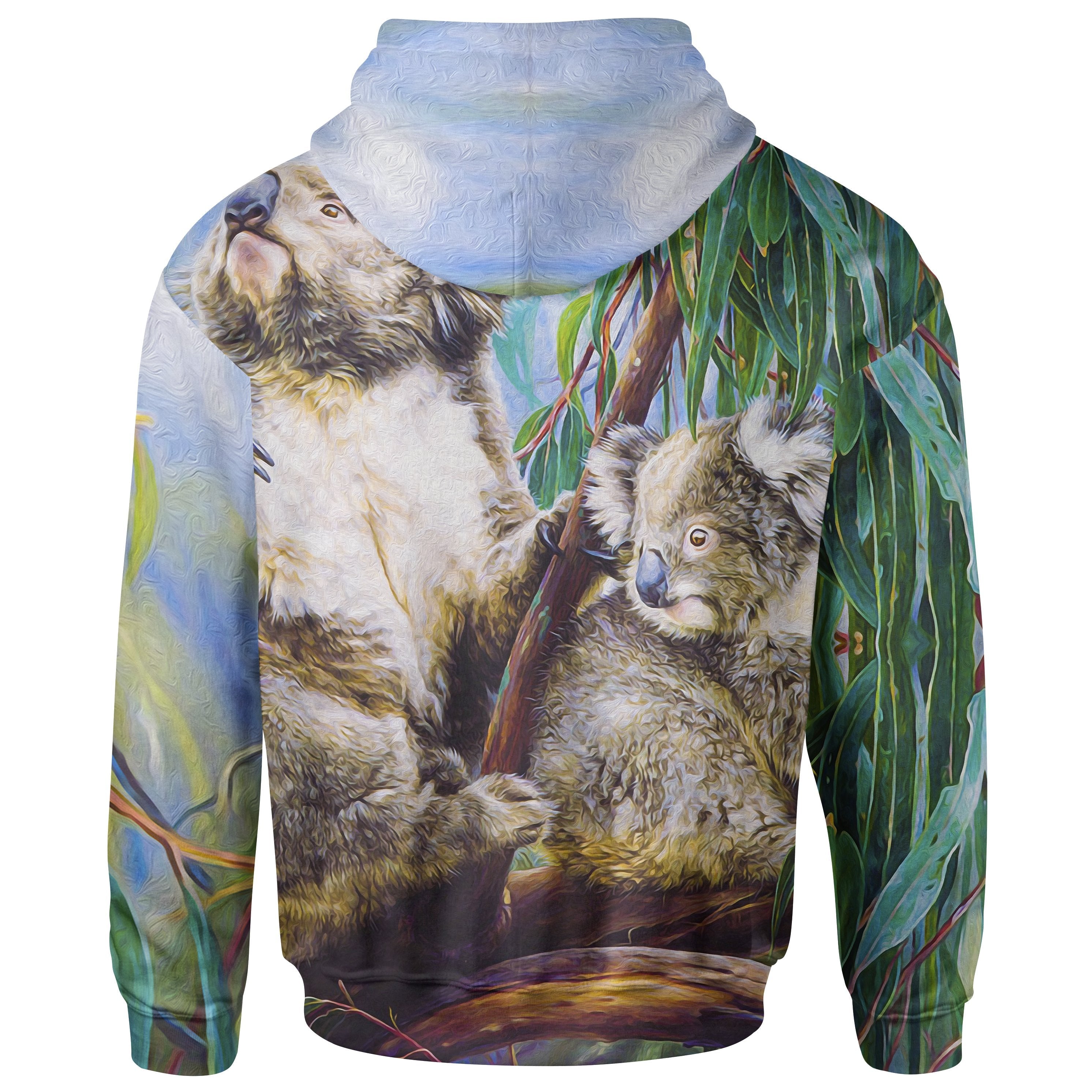 Zip Hoodie - Koala And Joey Hoodie 3D Art