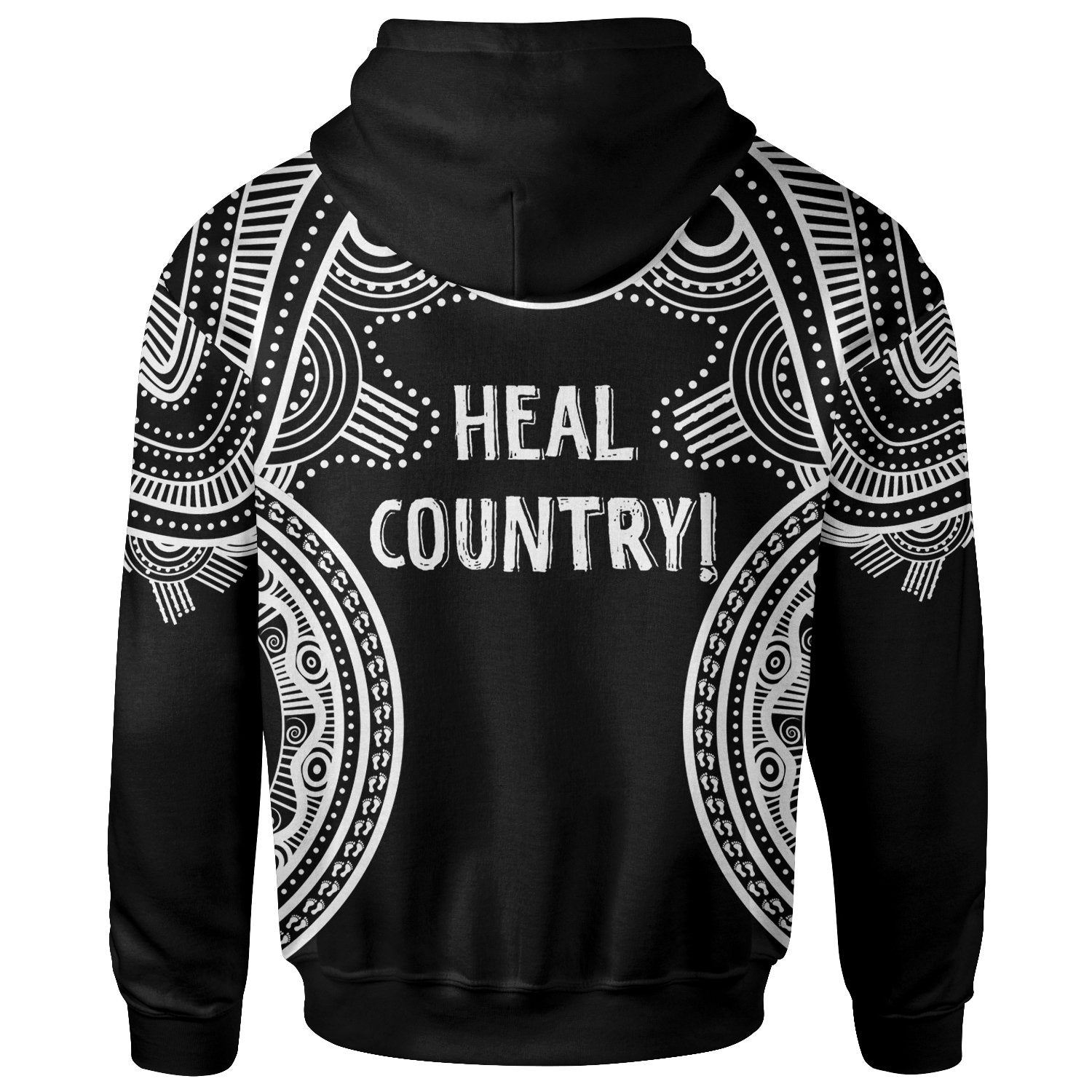 (Custom) Naidoc Week 2022 Zip Hoodie - Heal Country (White) 