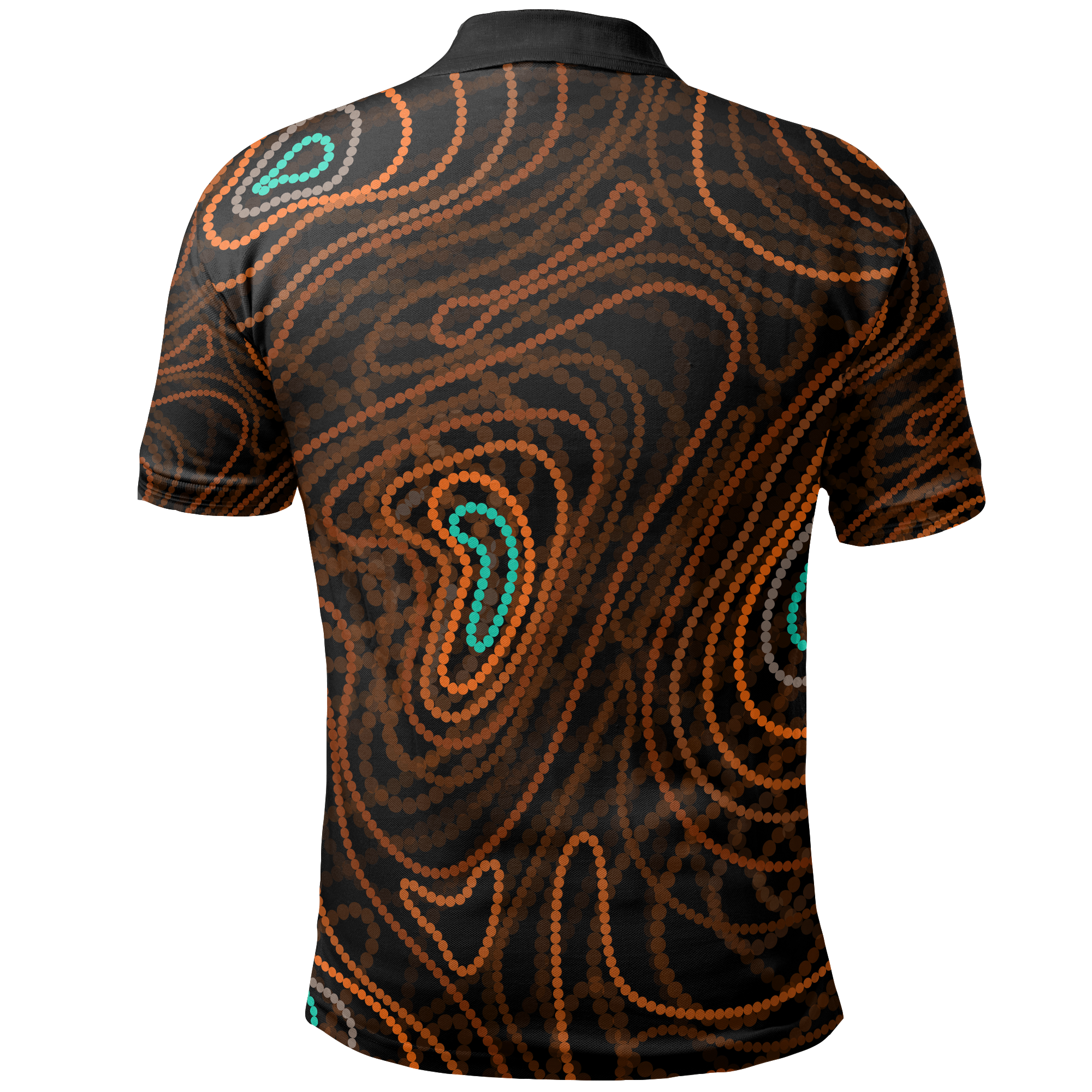 Aboriginal Polo - Australia Map Aboriginal Dot Painting Shirt Polo Shirt