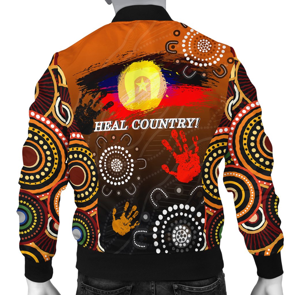 Aboriginal NAIDOC Men Bomber Jacket - Heal Country 2021