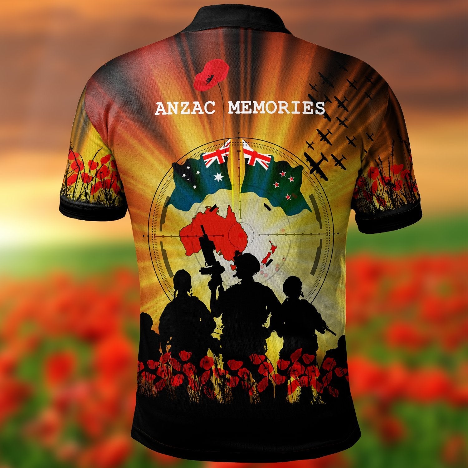 Anzac Polo - And New Zealand Anzac Memories Polo Shirt