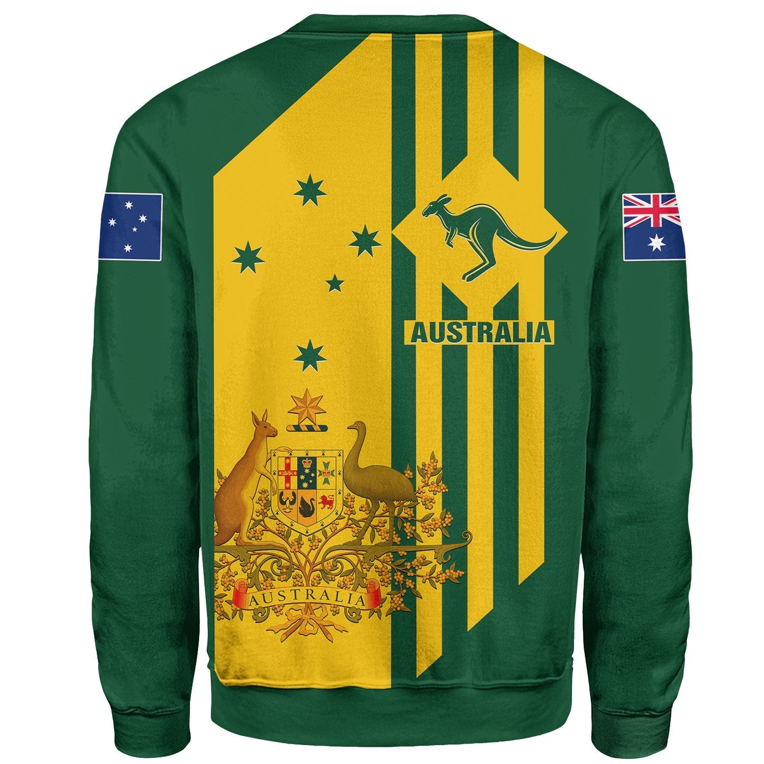 Sweatshirts - Australia Kangaroo Sign National Color
