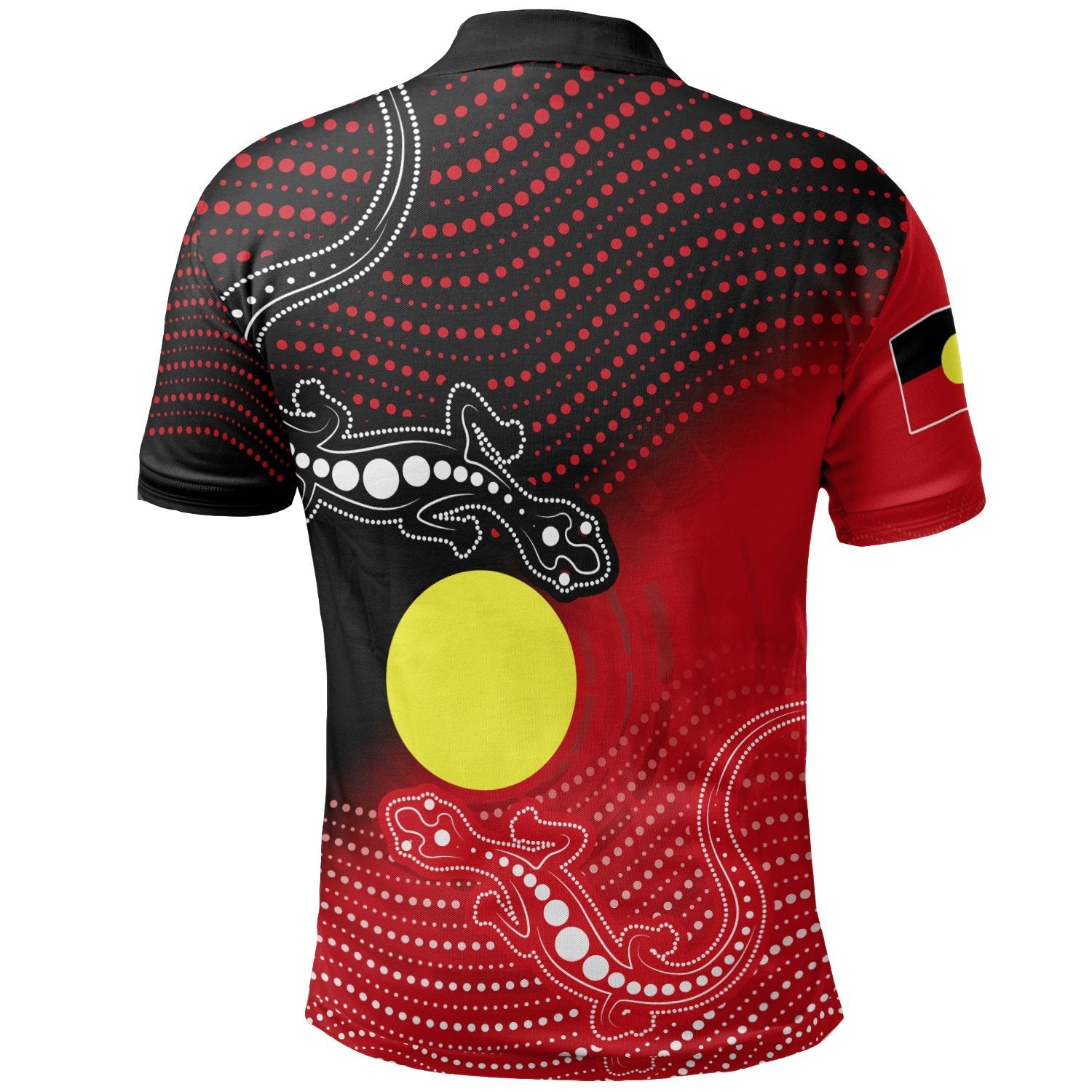 Aboriginal Polo - Two Indigenous Lizard Polo Shirt