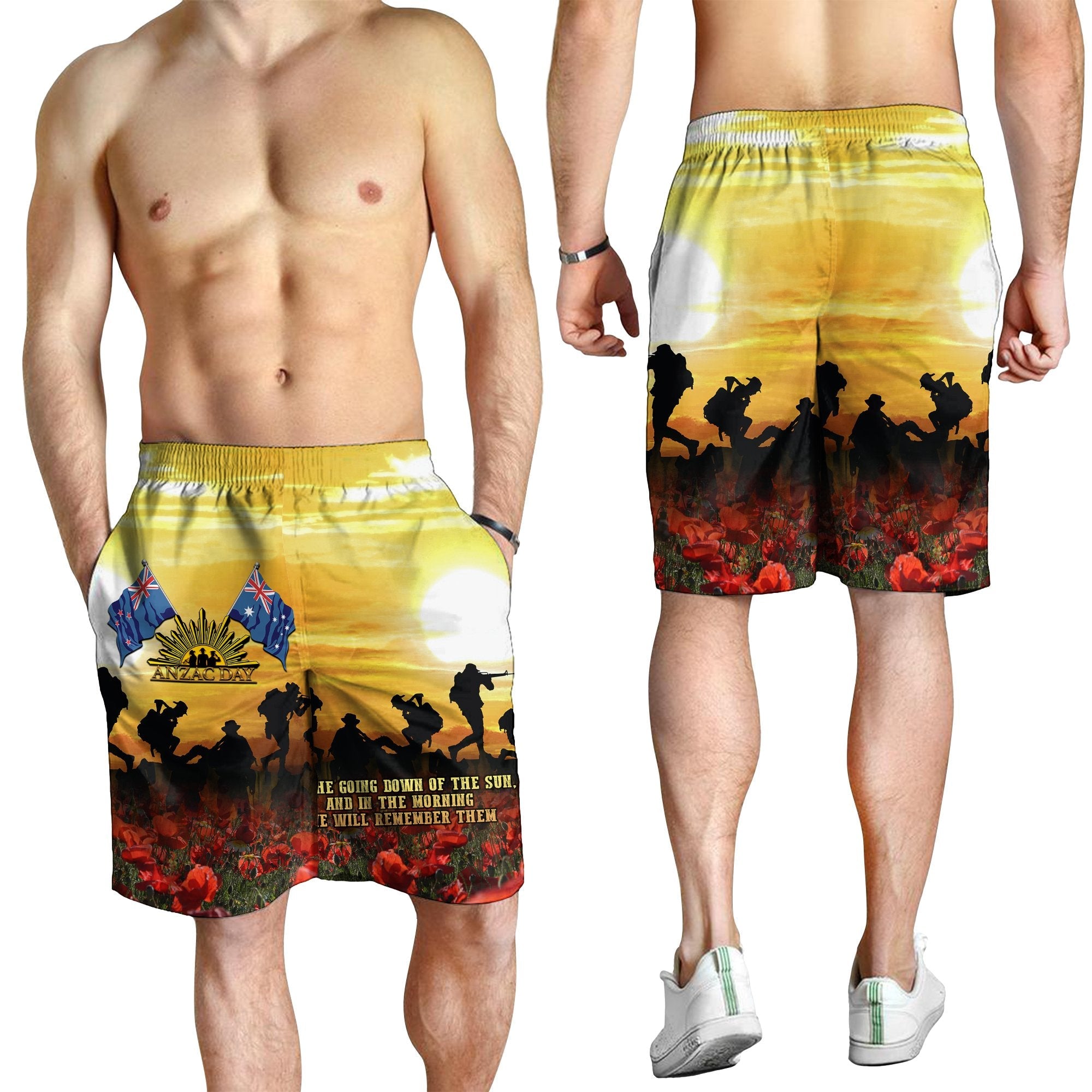 Anzac Men Shorts - Australian and New Zealand Army Corps