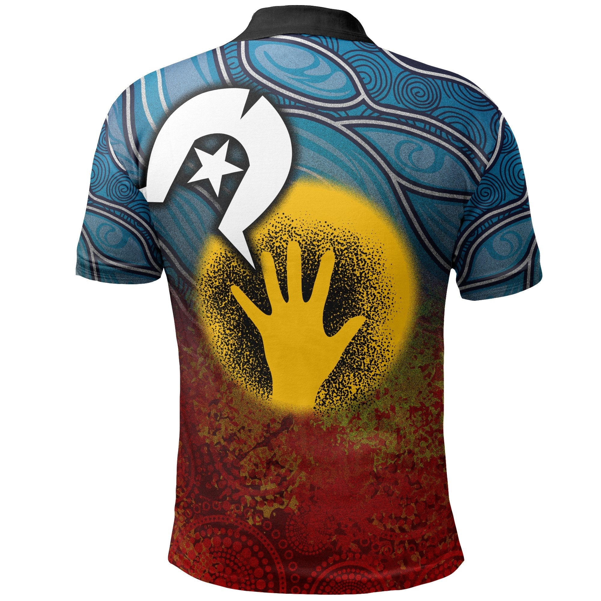 Aboriginal Polo - (Custom Text) Aboriginal and Torres Strait Islanders Flag Polo Shirt