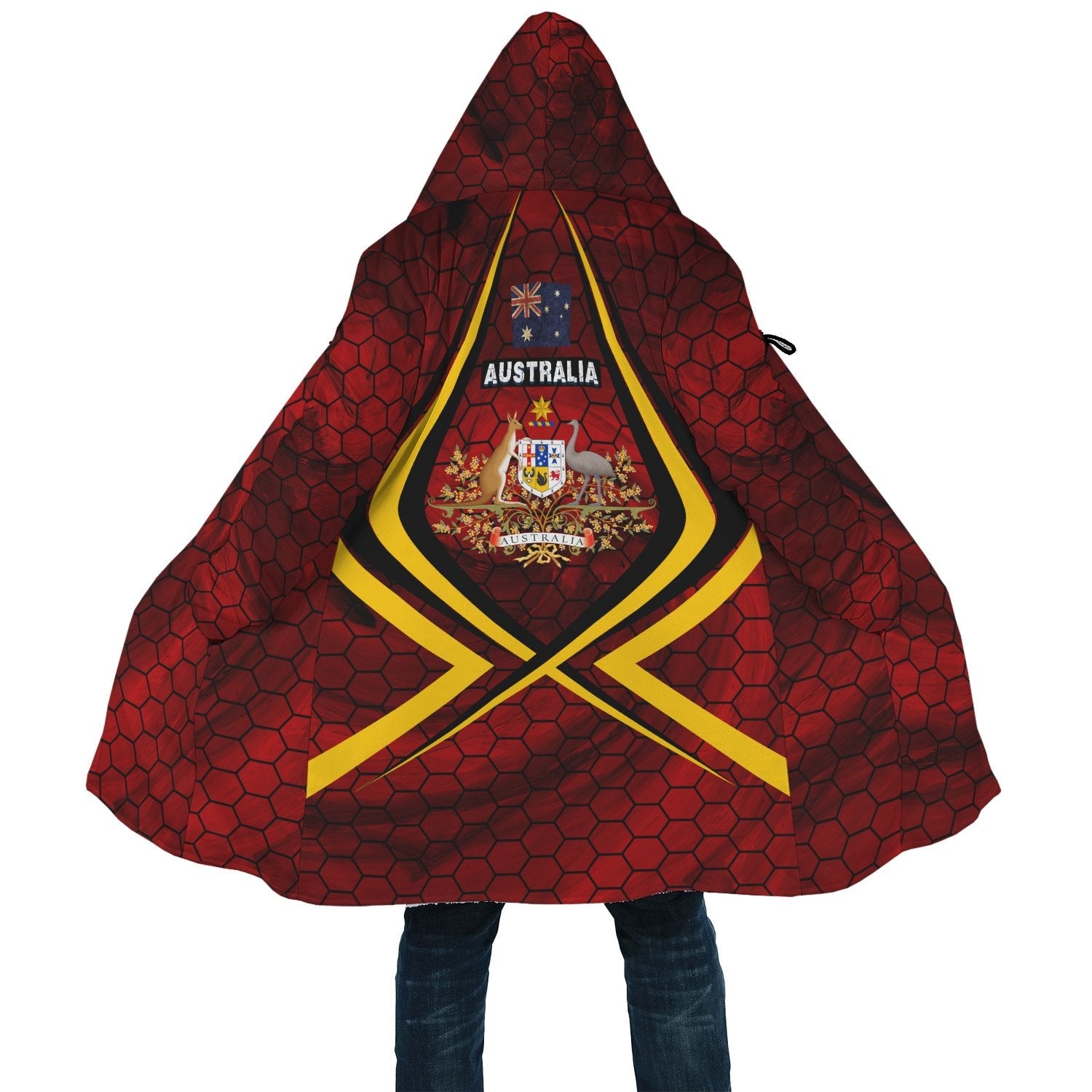 Cloak Australian Coat Of Arms Cloak Aus Flag Bloody Oath Unisex