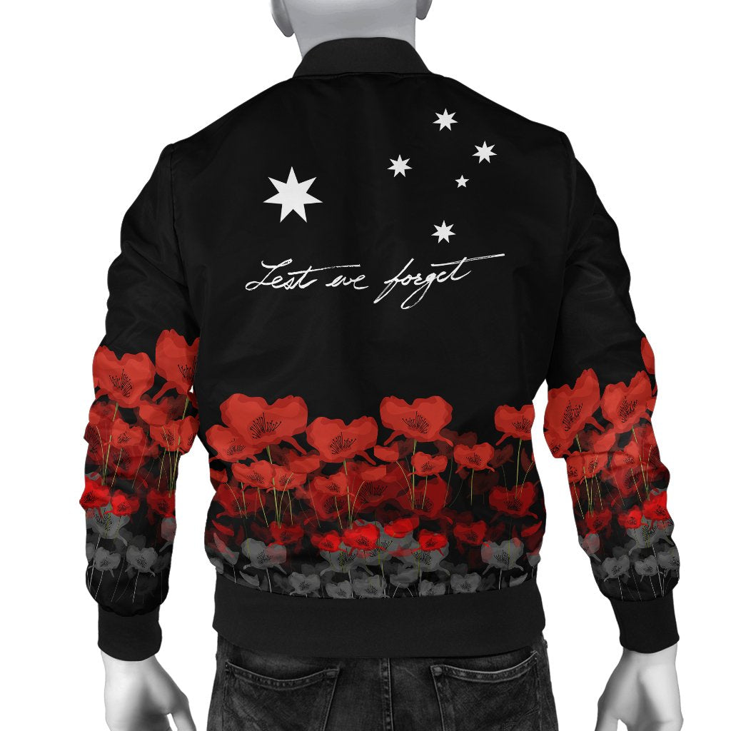 Anzac Day Men Bomber Jacket - Remember Them