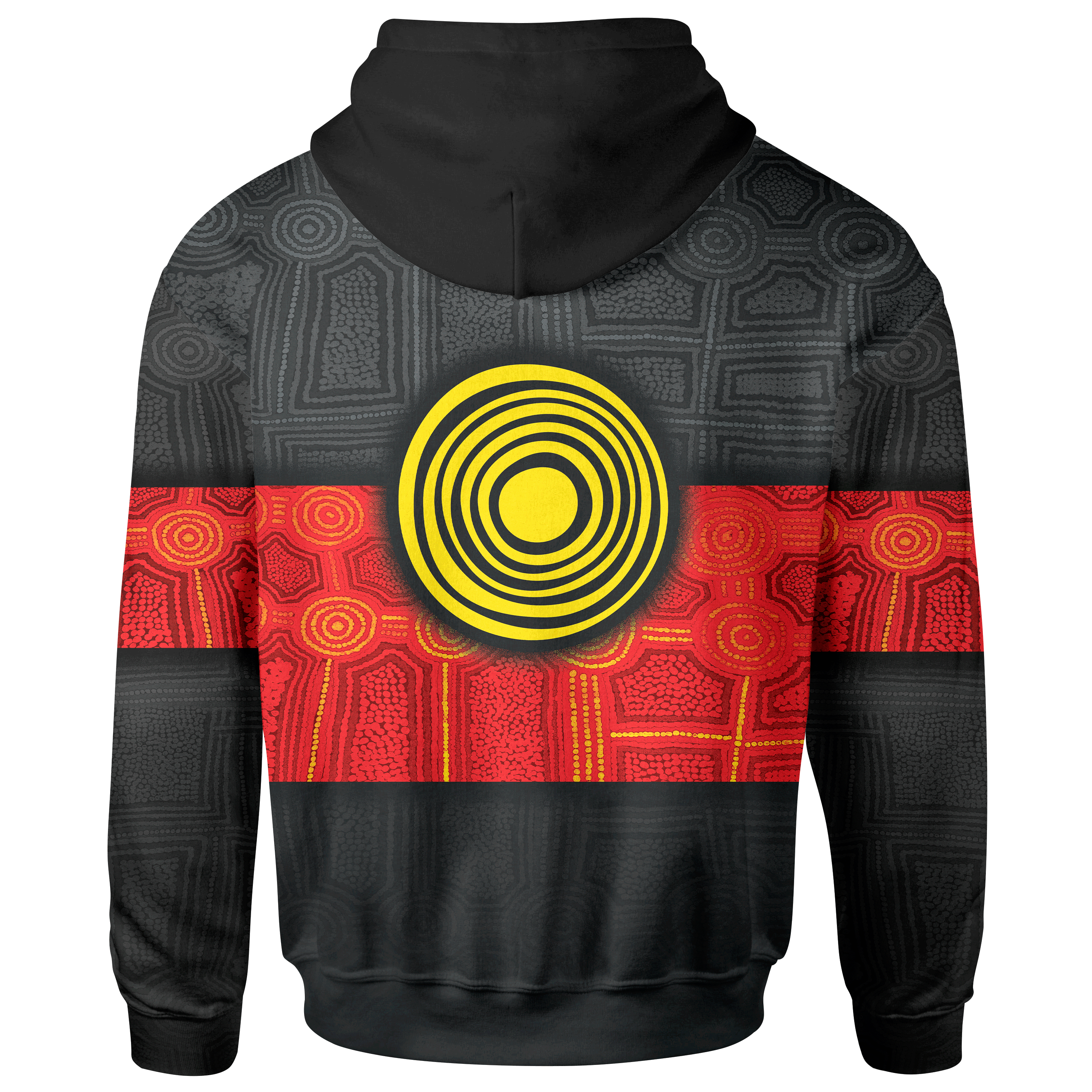 Aboriginal Zip Hoodie - Aussie Indigenous Flag