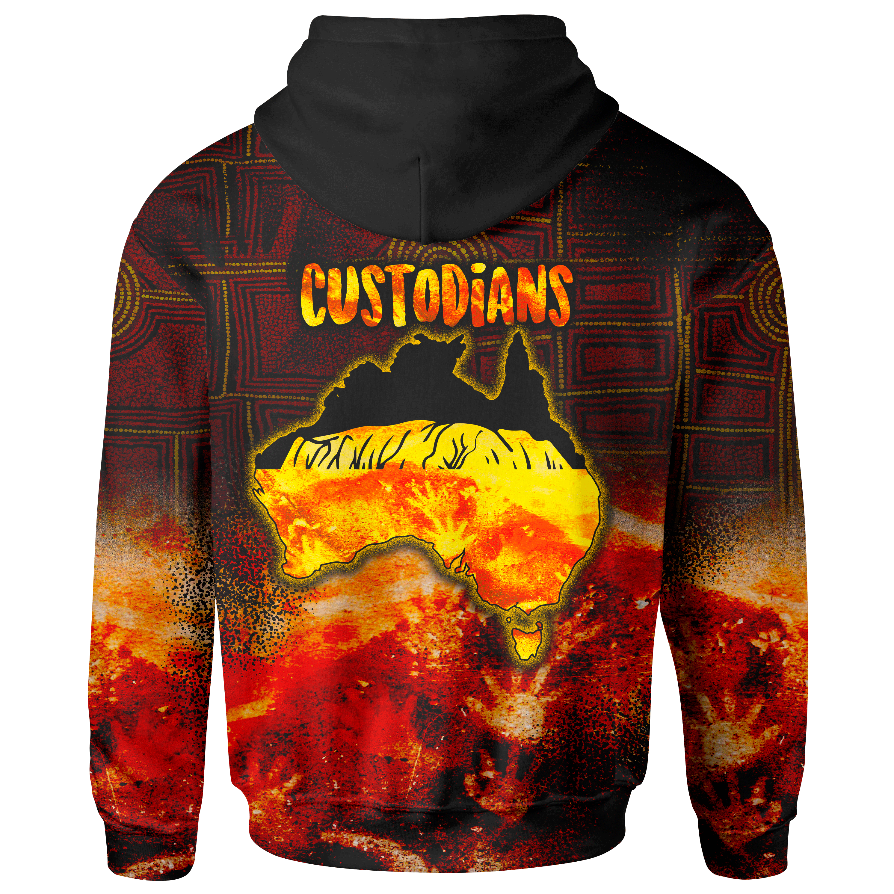 Kid Aboriginal Zip Hoodie - Anangu Custodians (For Kid) 