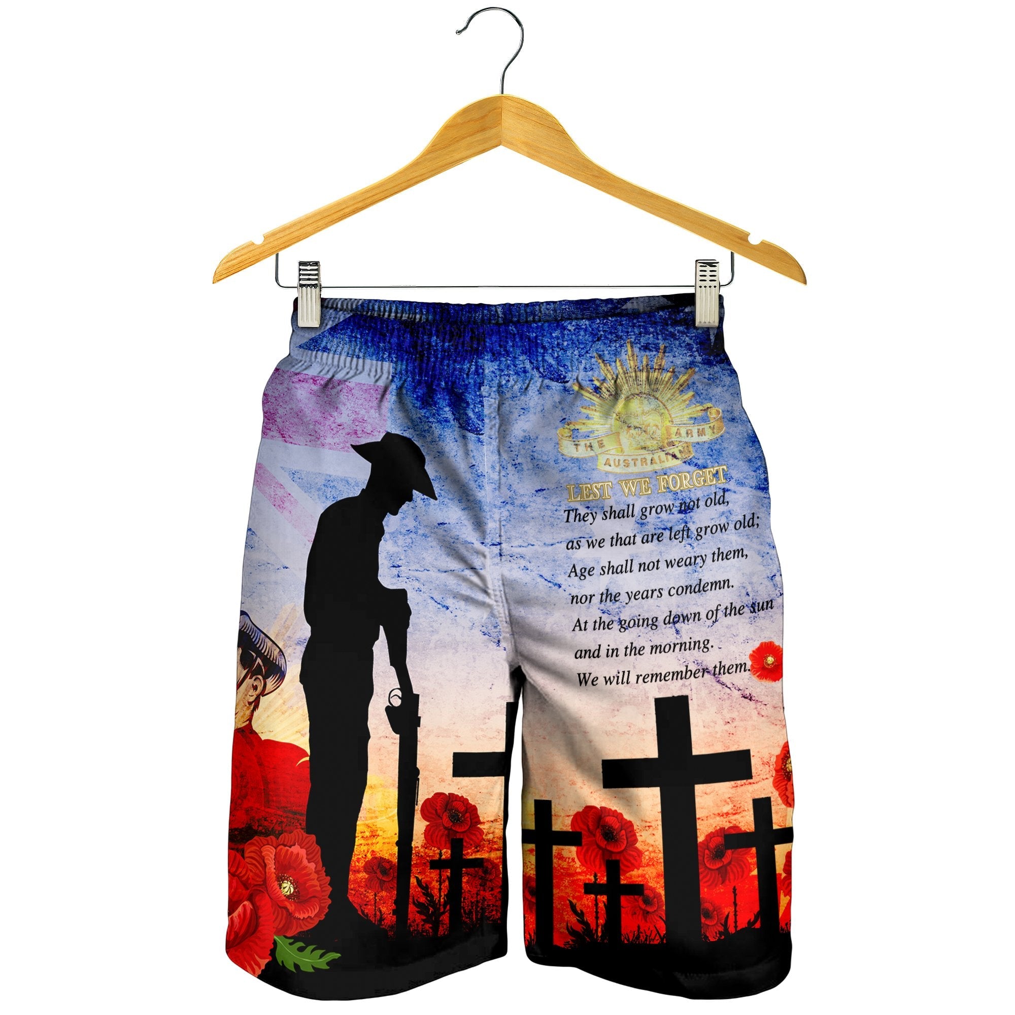 Anzac Men's Shorts - Anzac 2022 Lest We Forget The Australian Army