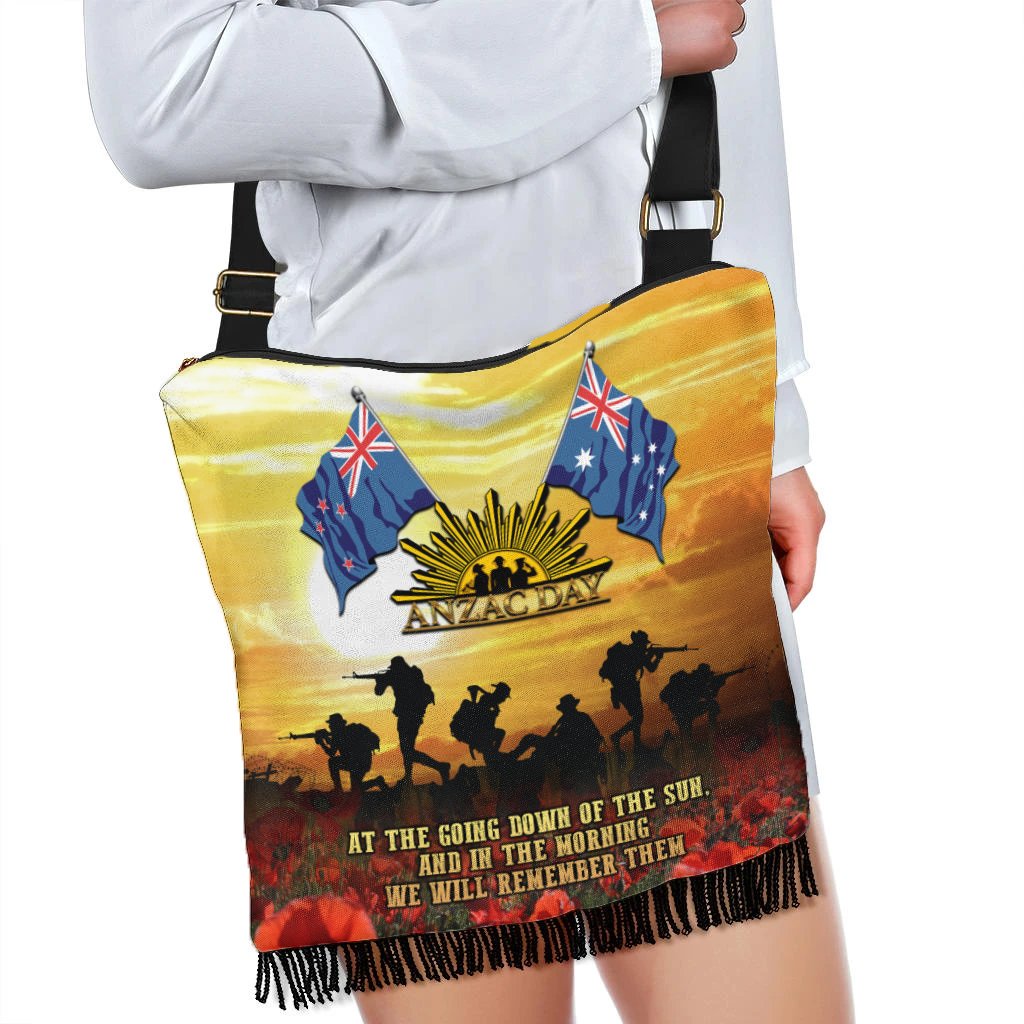 Anzac Boho Handbag - Australian and New Zealand Army Corps