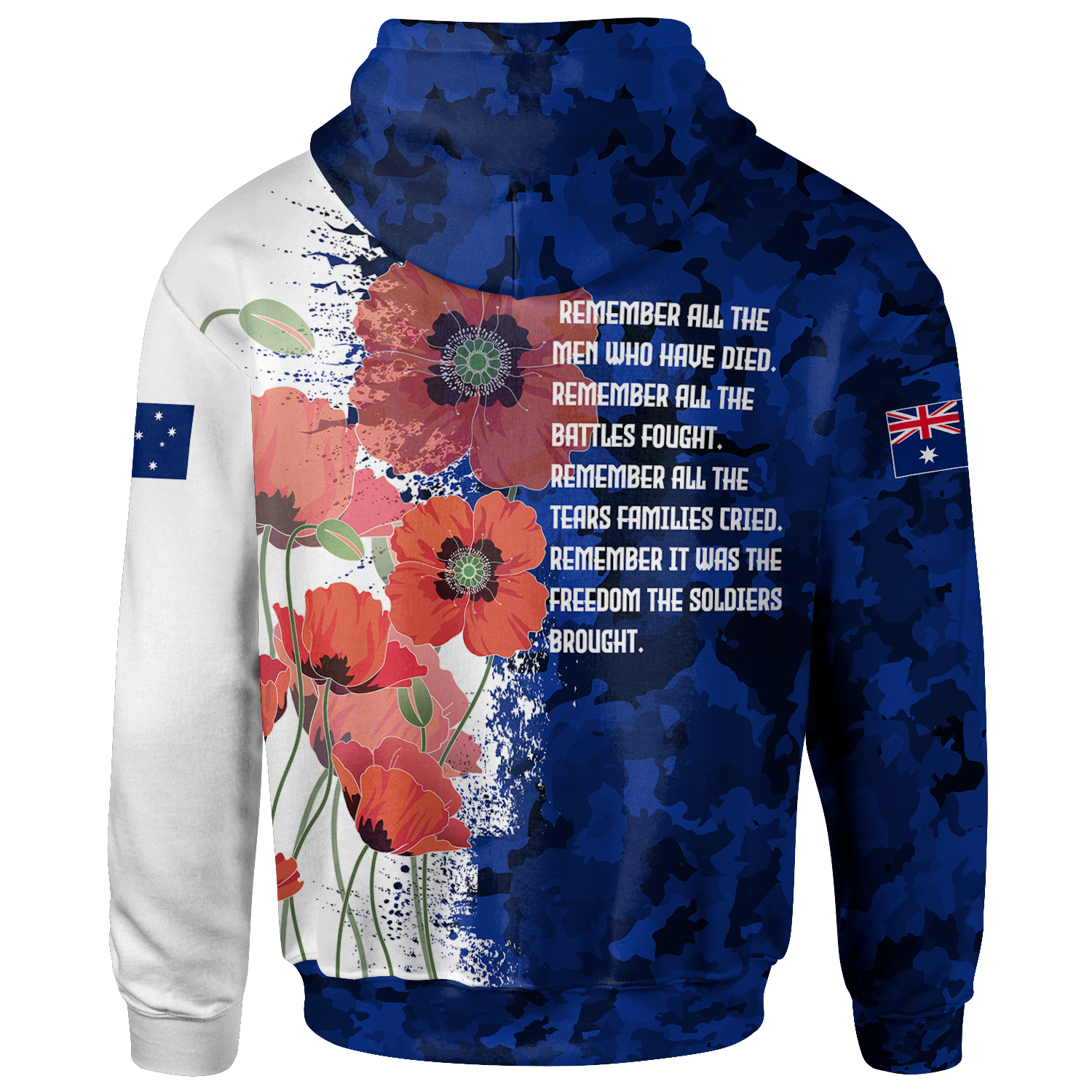 (Custom) Anzac Zip Hoodie - Anzac Day 2022