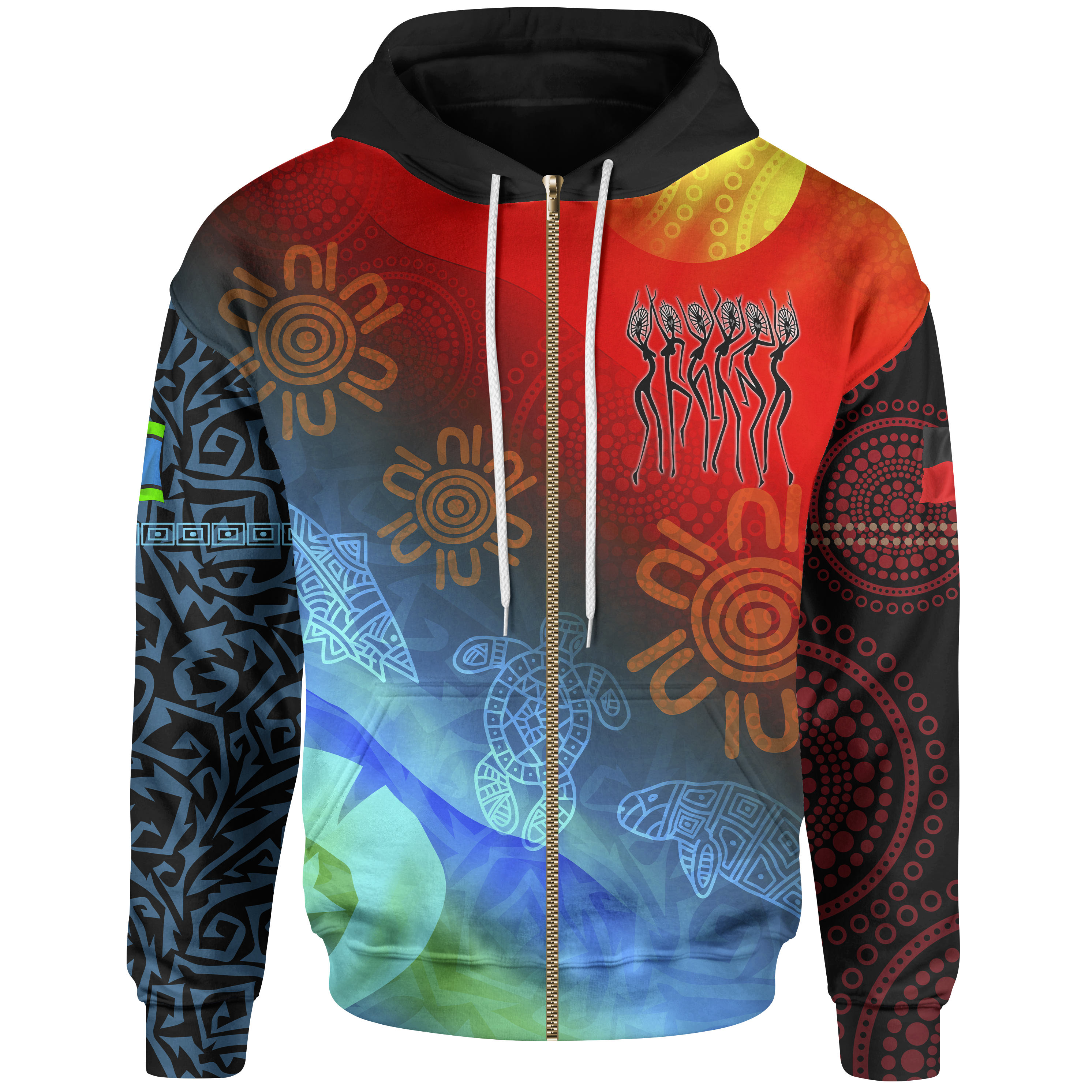 Naidoc Kid Zip Hoodie - Proud To Be