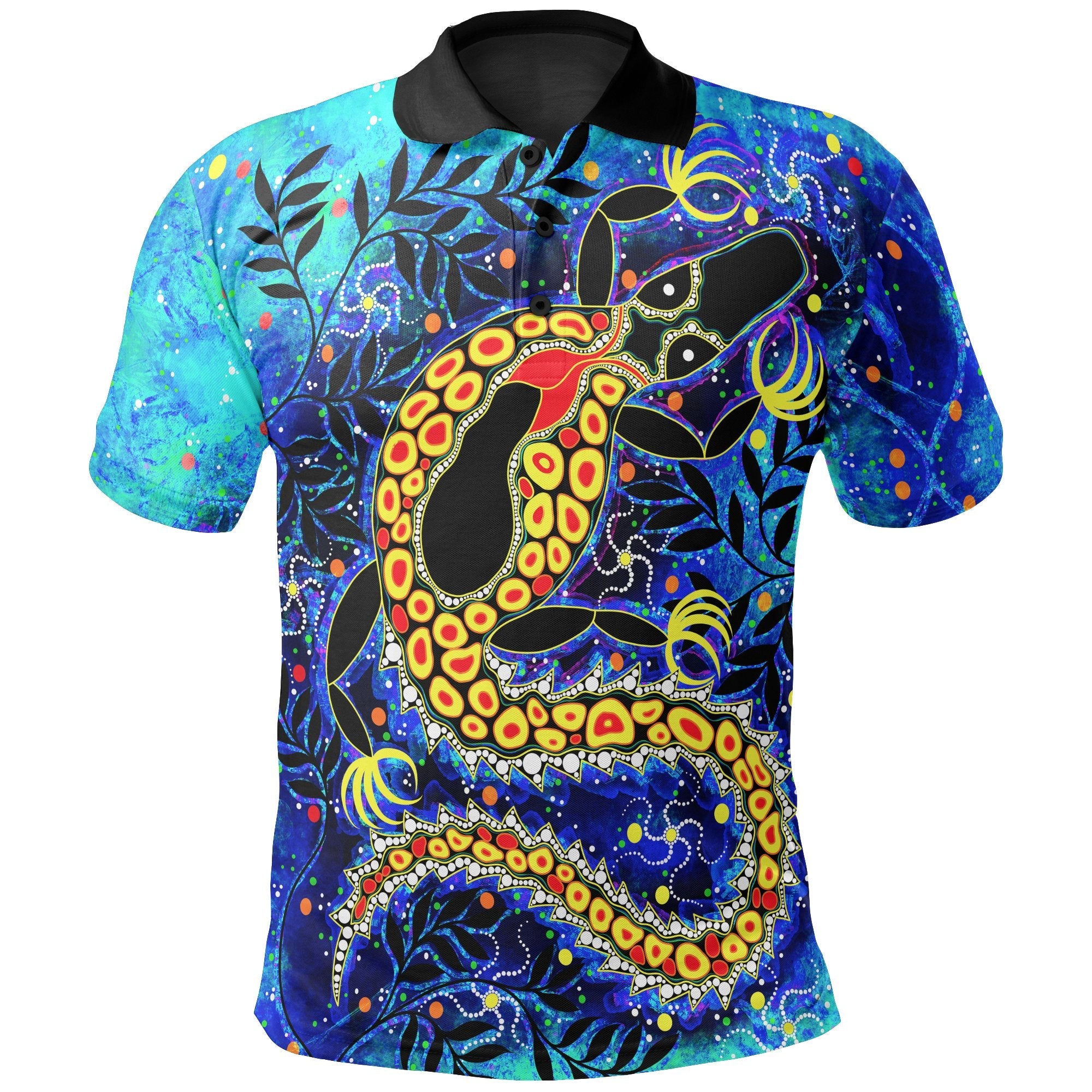 Aboriginal Polo - Indigenous Crocodile Polo Shirt