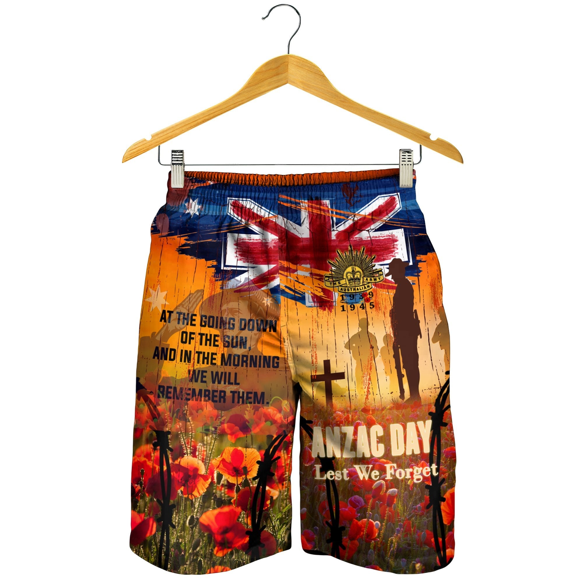 Australia Anzac Day 2022 Men's Shorts - Anzac Day Commemoration 1939 - 1945
