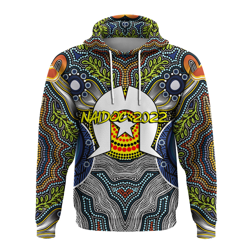 NAIDOC Week 2022 Get Up Stand Up Show Up Aboriginal Dot Art Hoodie