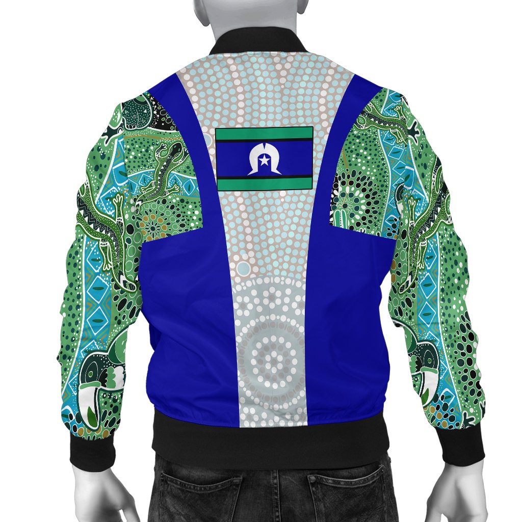 Men Bomber Jacket - Flag of Torres Strait Islander