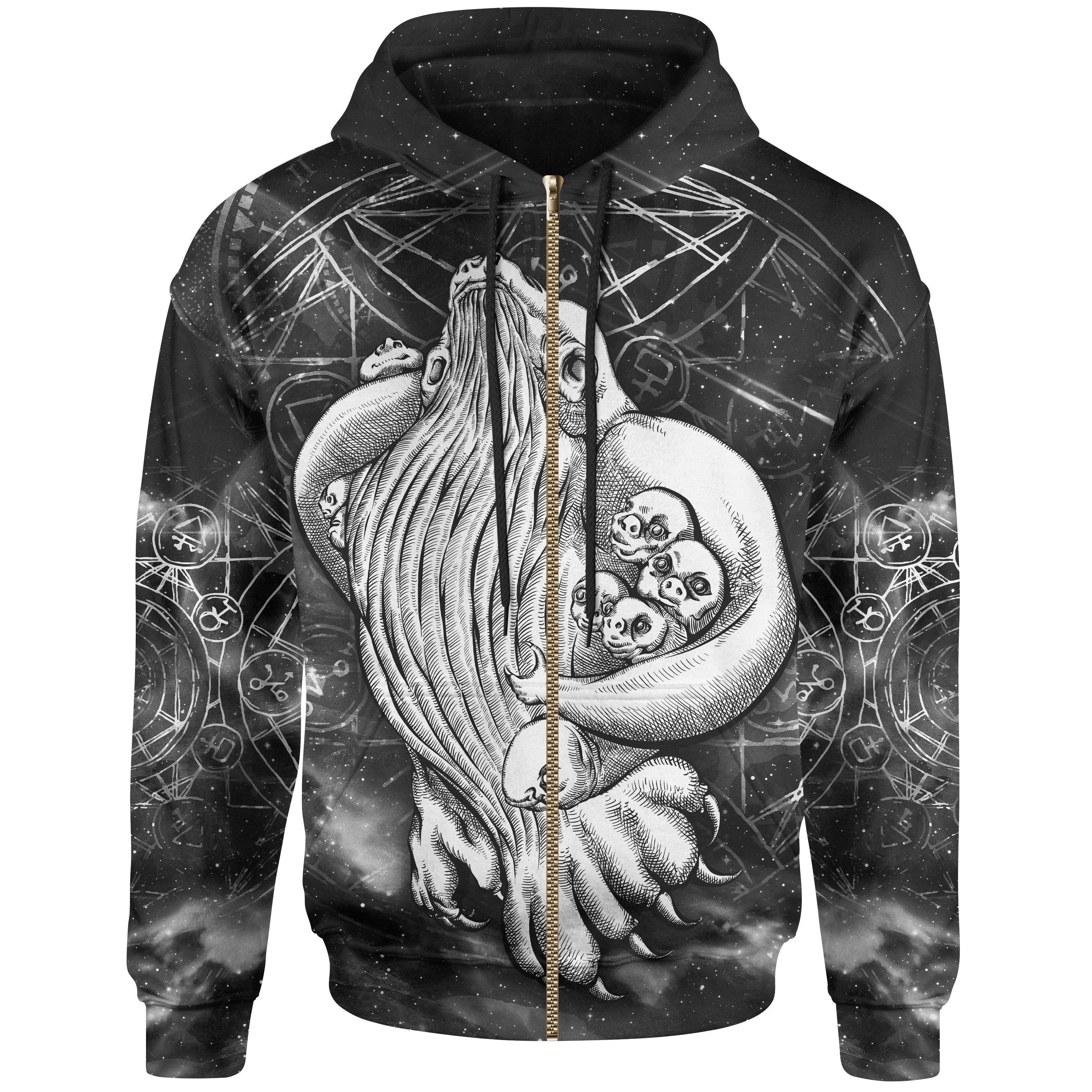 Aboriginal Zip Hoodie - Skywhale Papa Art Is Coming Back