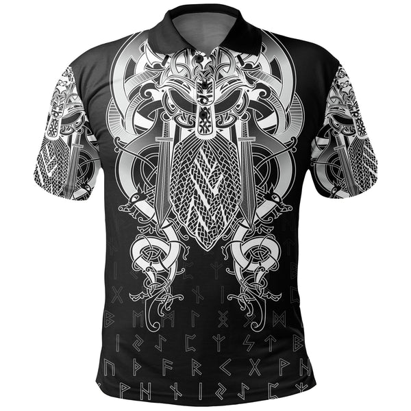 Viking Polo Shirt Fenrir & Tyr Tattoo