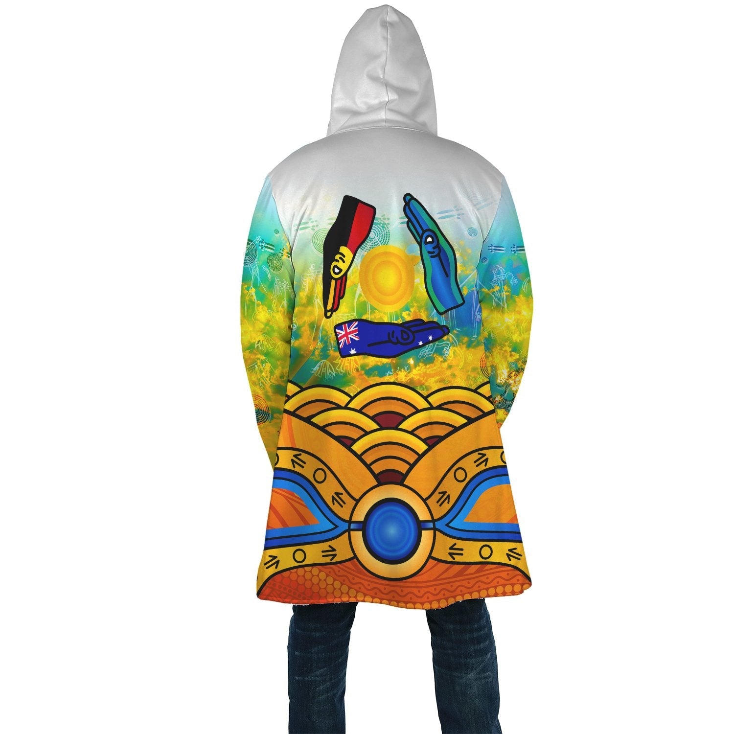 Aboriginal Cloak - Australia Kangaroo Naidoc Week 2022