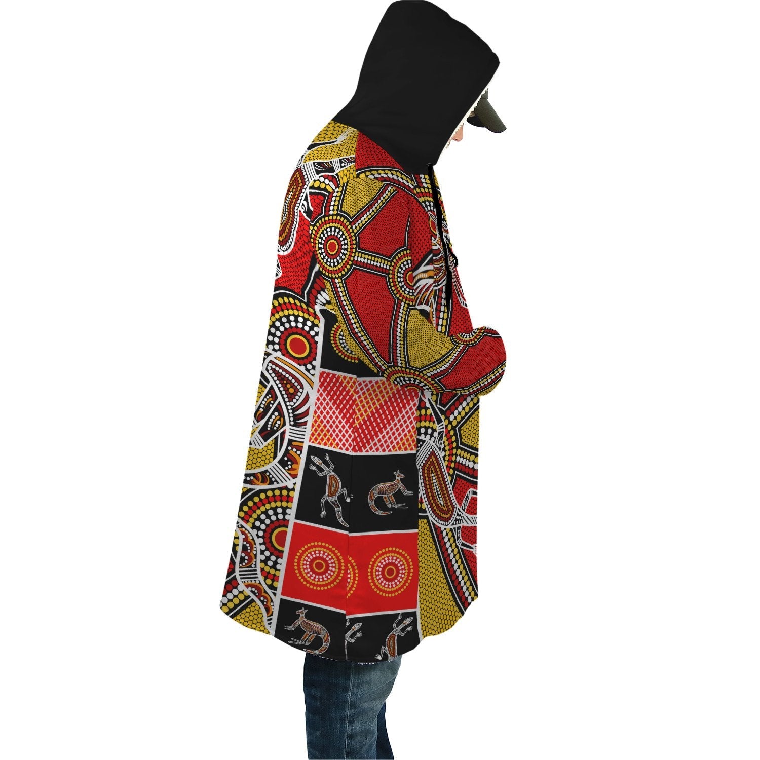 Aboriginal Cloak - Kangaroo Dot Painting Patterns