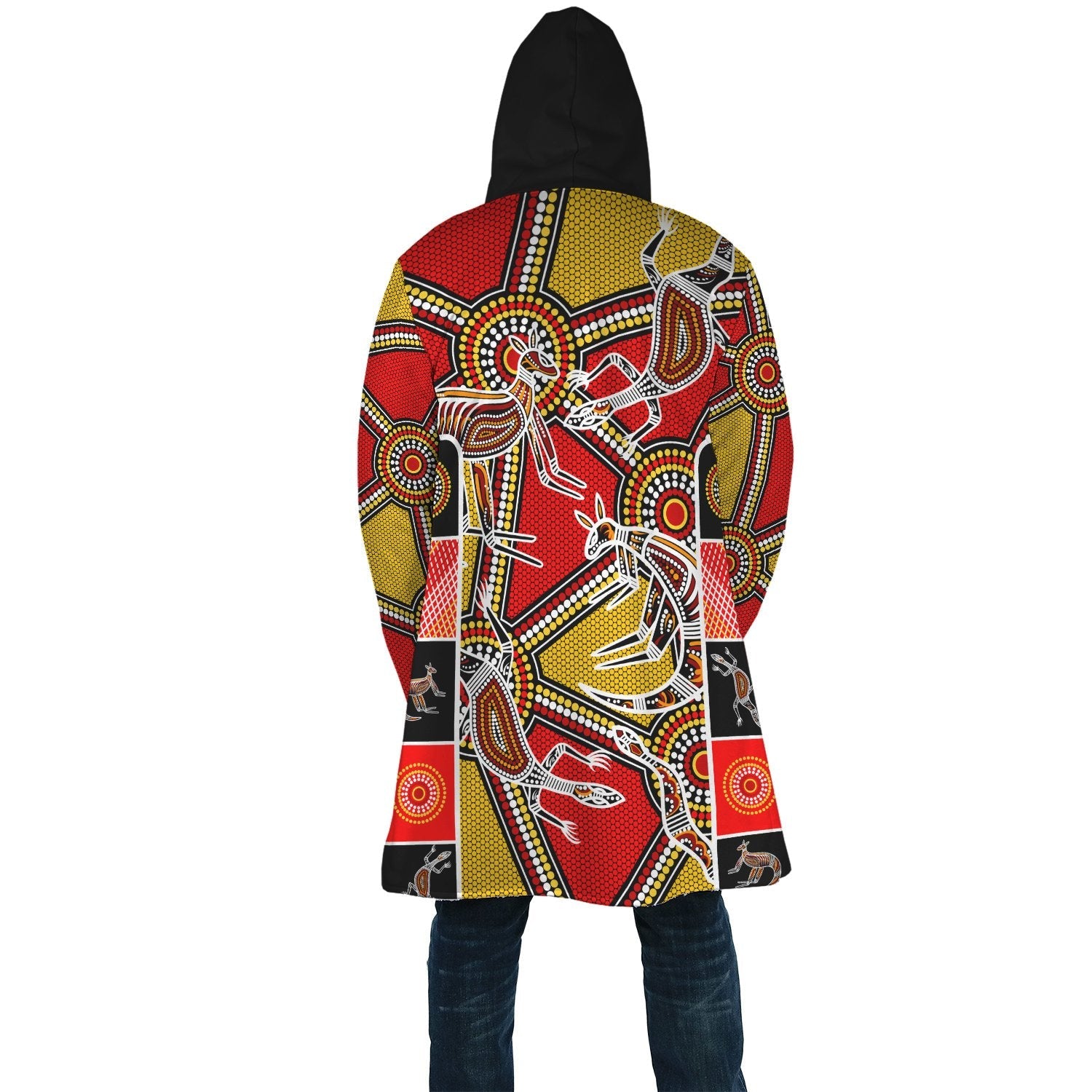 Aboriginal Cloak - Kangaroo Dot Painting Patterns