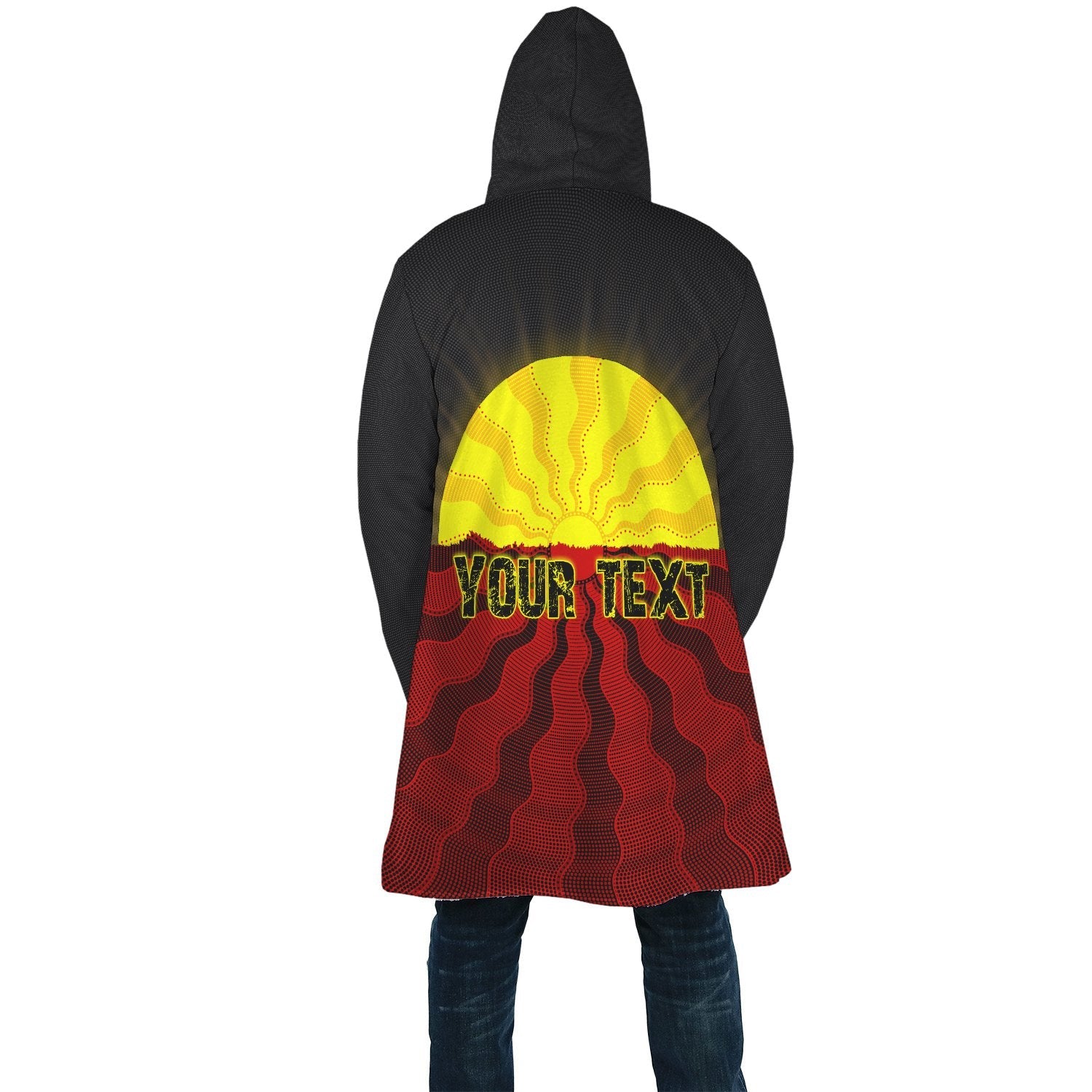 (Custom) Aboriginal Cloak - Black Lives Matter Sun Dot Painting