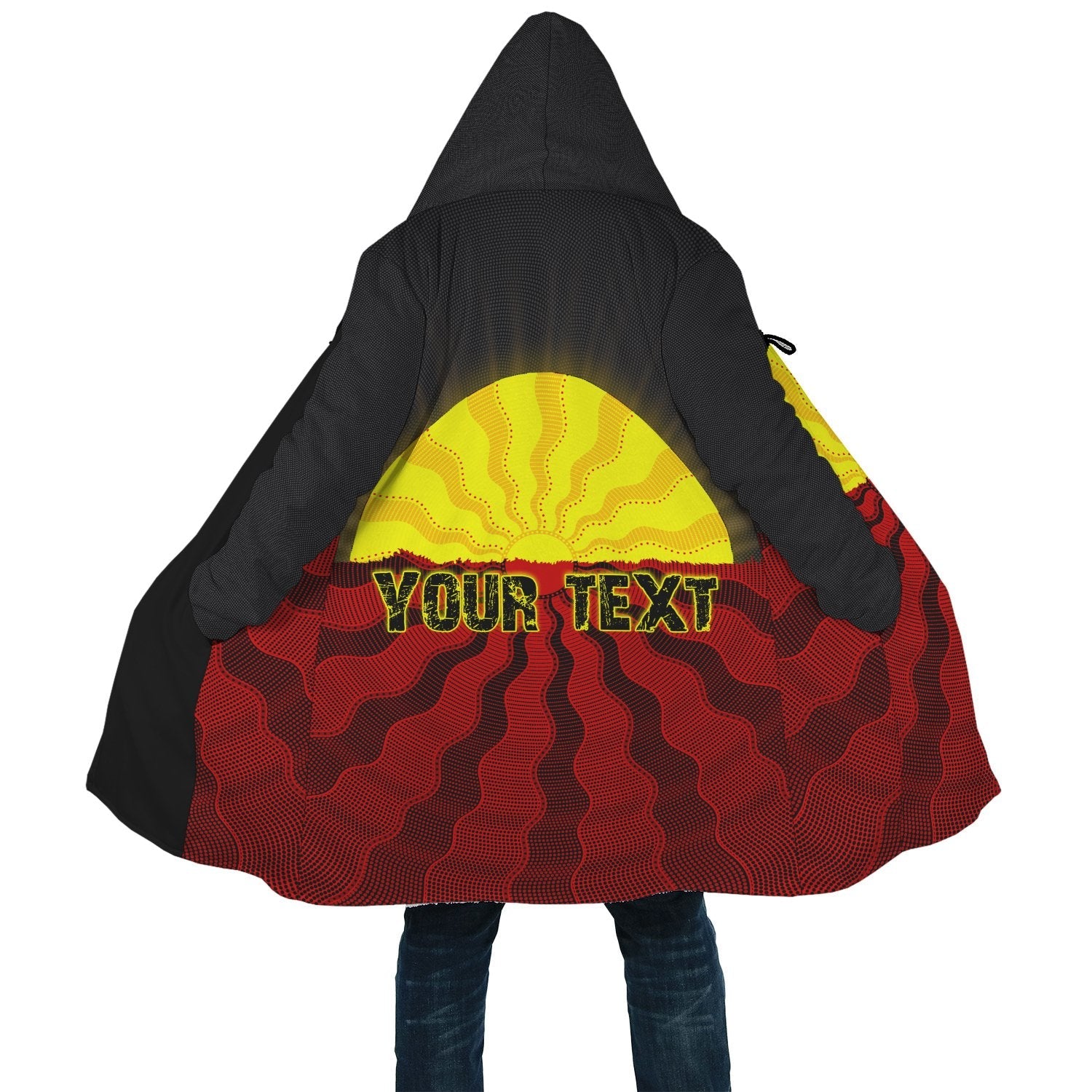 (Custom) Aboriginal Cloak - Black Lives Matter Sun Dot Painting