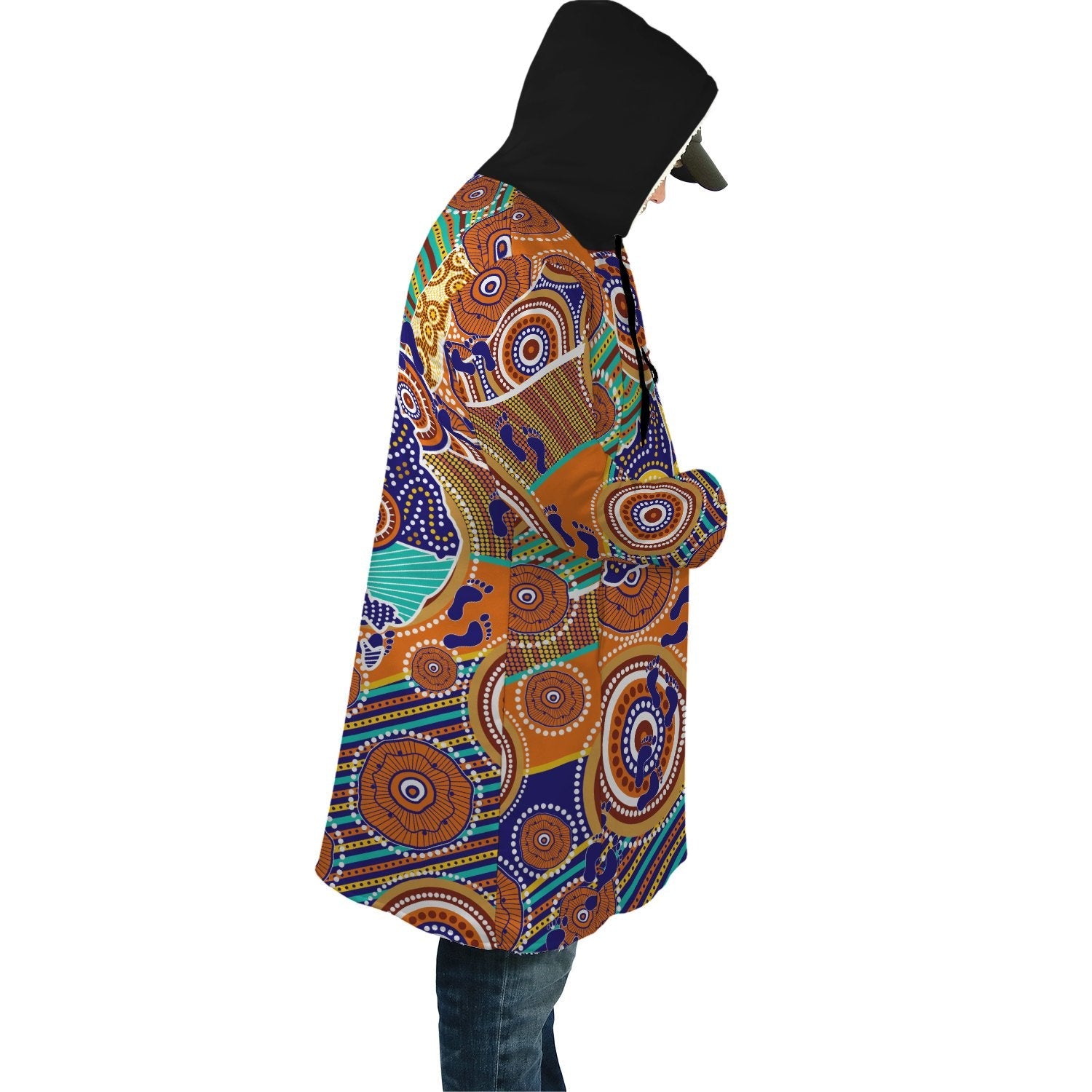 Aboriginal Cloak - Australian Map Dot Painting