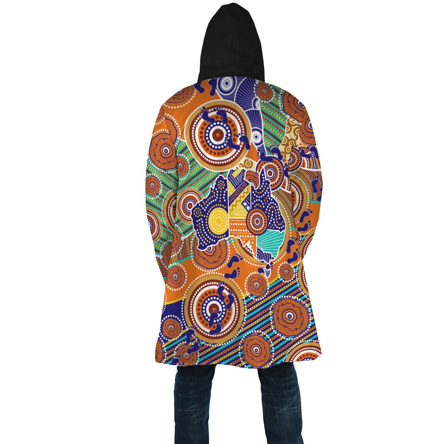 Aboriginal Cloak - Australian Map Dot Painting