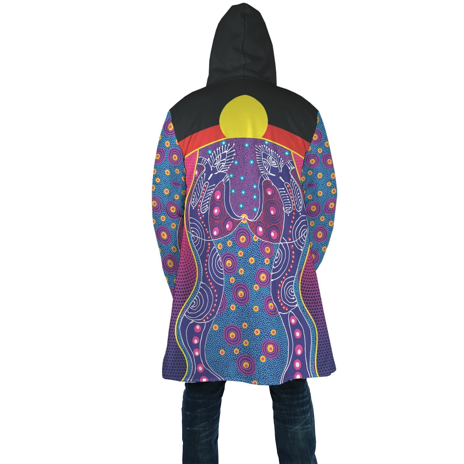 Cloak Aboriginal Sublimation Dot Pattern Style (Violet)