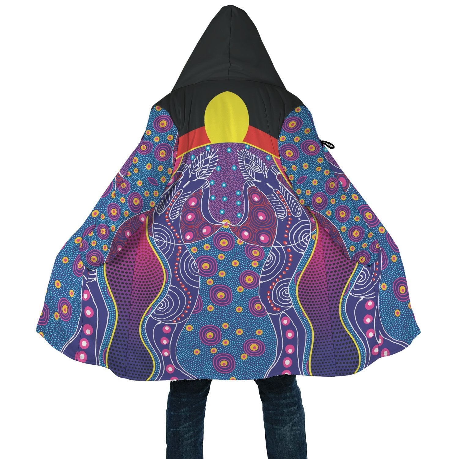 Cloak Aboriginal Sublimation Dot Pattern Style (Violet)