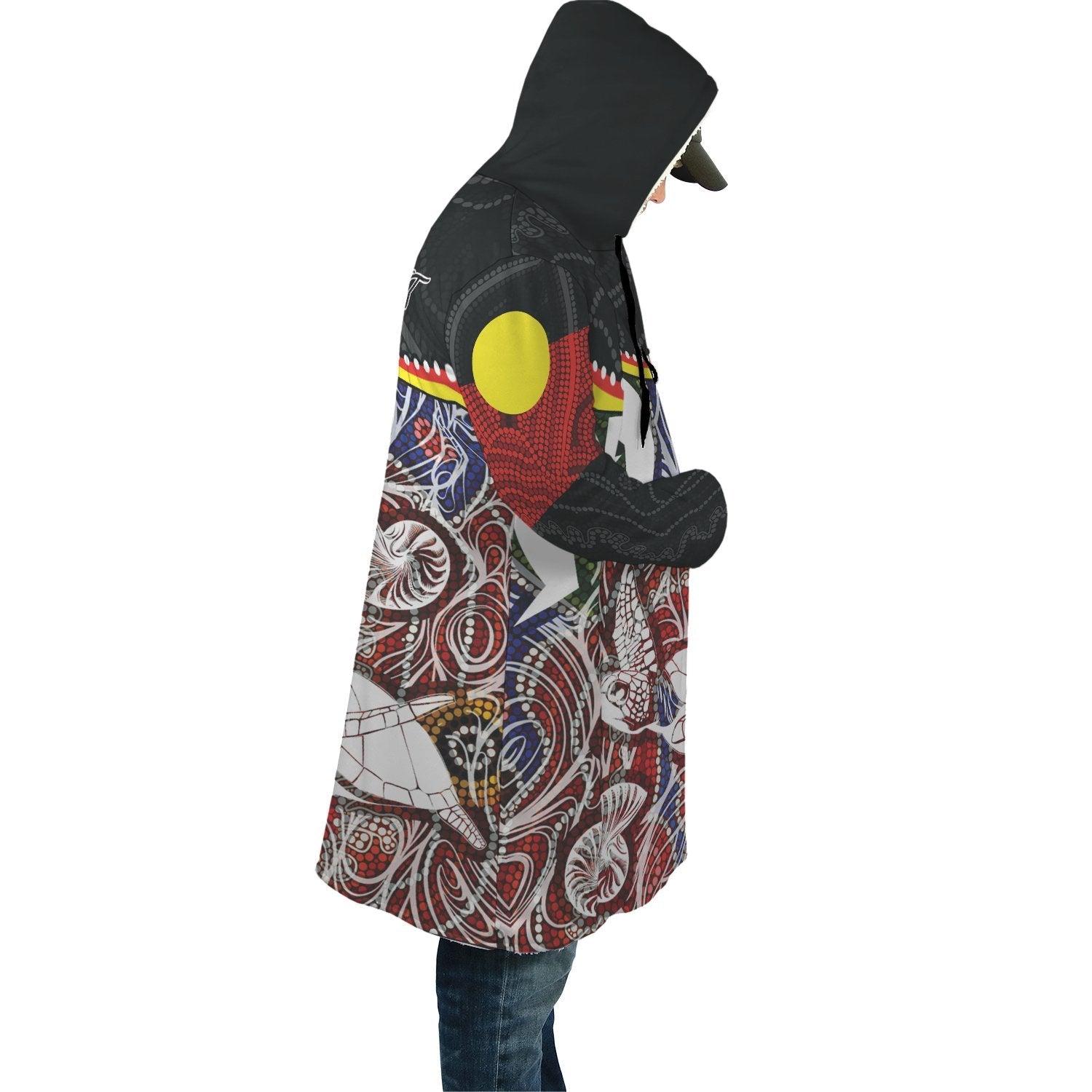 Personalised Cloak - Aboriginal Dot In Naidoc Week Style