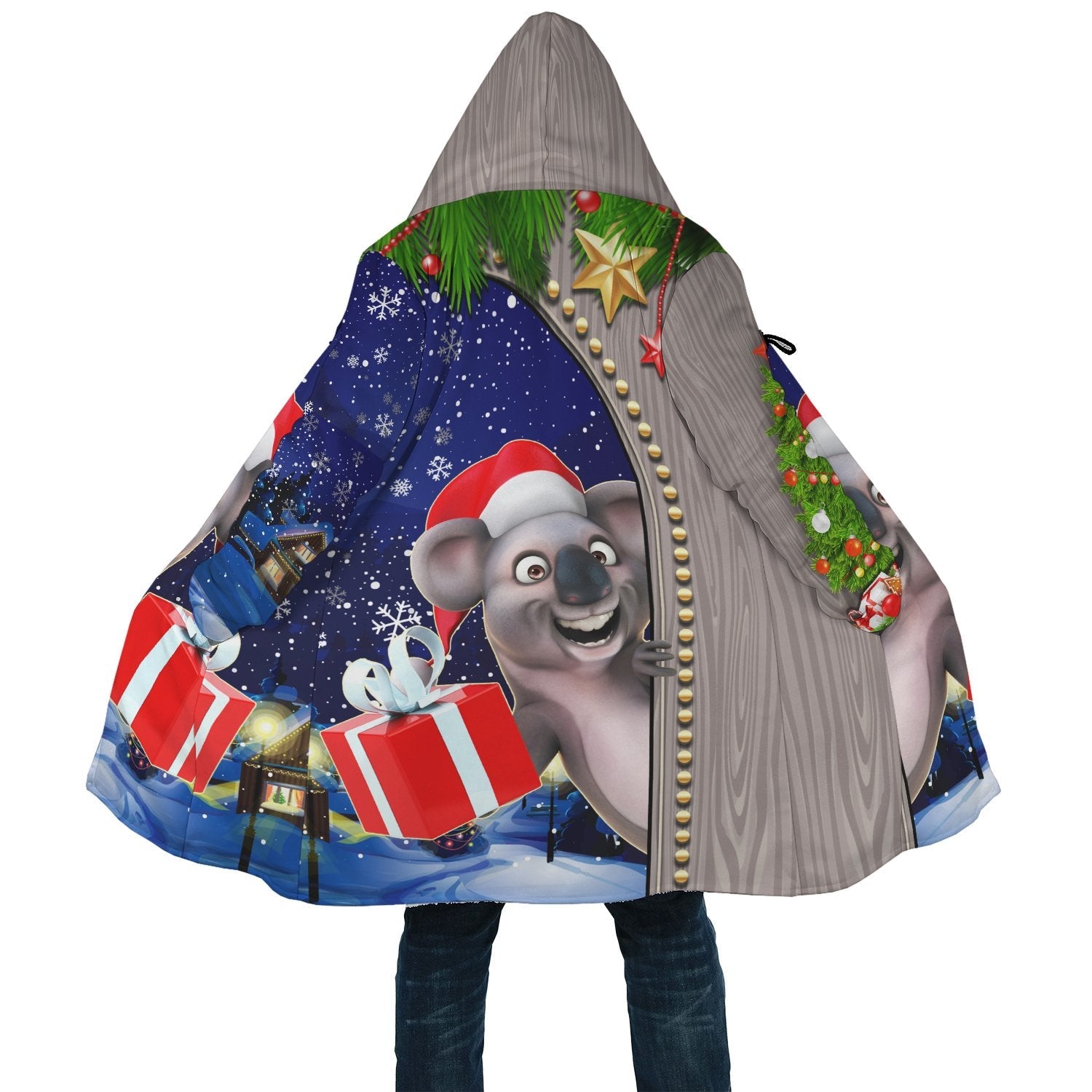 Christmas AOP Cloak Funny Koala Christmas-