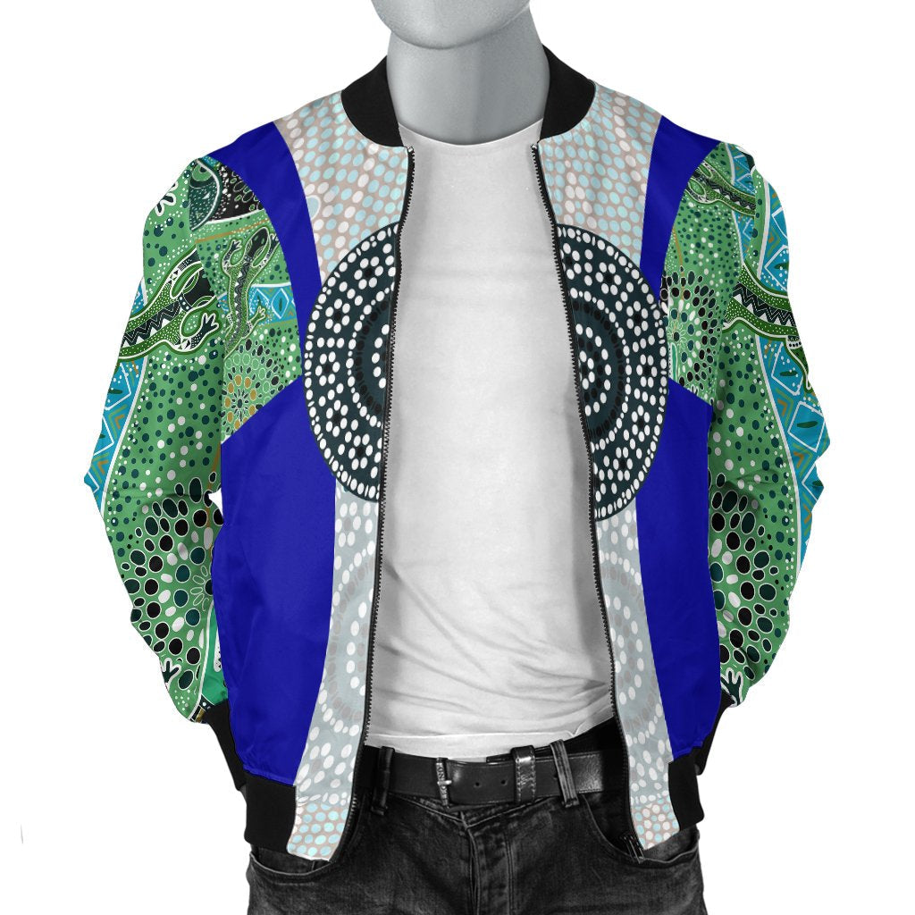 Men Bomber Jacket - Flag of Torres Strait Islander